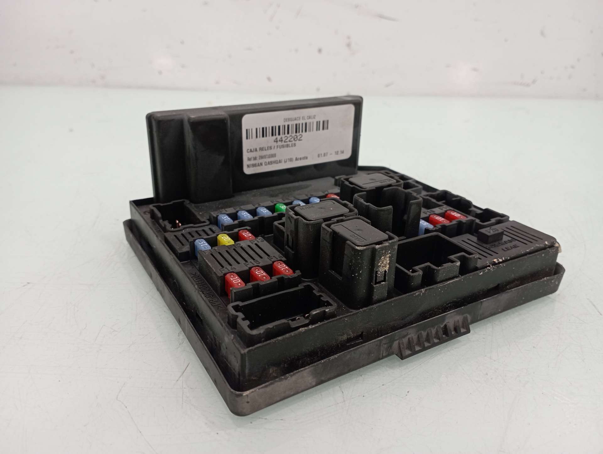 NISSAN Qashqai 1 generation (2007-2014) Fuse Box 284B7JD00B 22800661