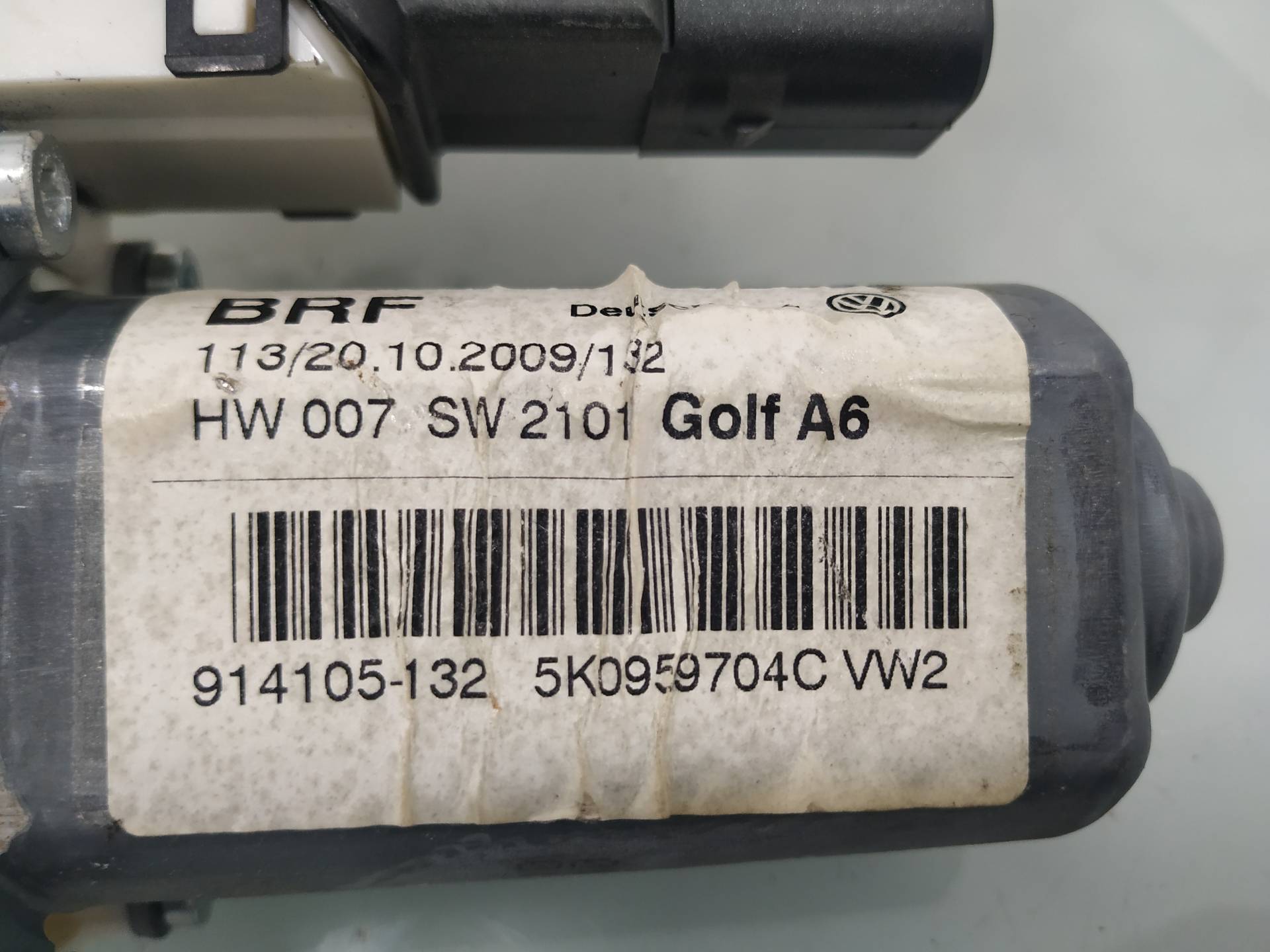 VOLKSWAGEN Golf 6 generation (2008-2015) Galinių dešinių durų stiklo pakelėjo varikliukas 5K0959704C 19020993