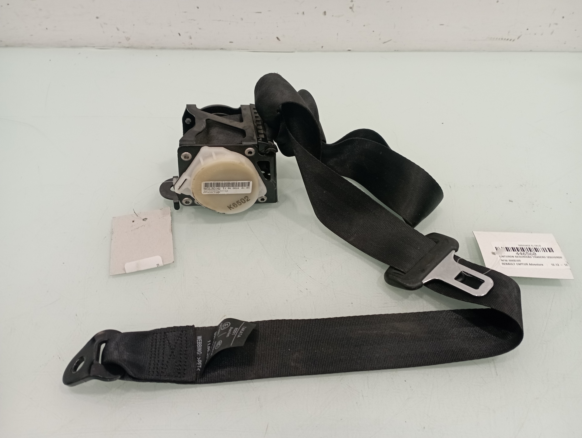 RENAULT Captur 1 generation (2013-2019) Ceinture de sécurité arrière gauche 888405148R 19107479