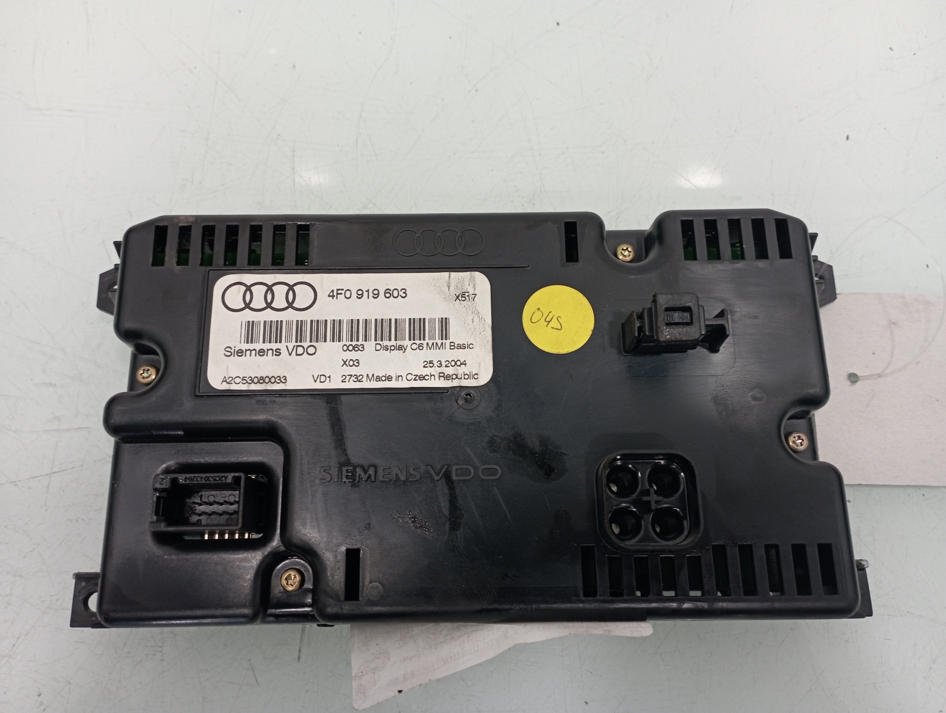 AUDI A6 C6/4F (2004-2011) Другие внутренние детали 4F0919603 19106671