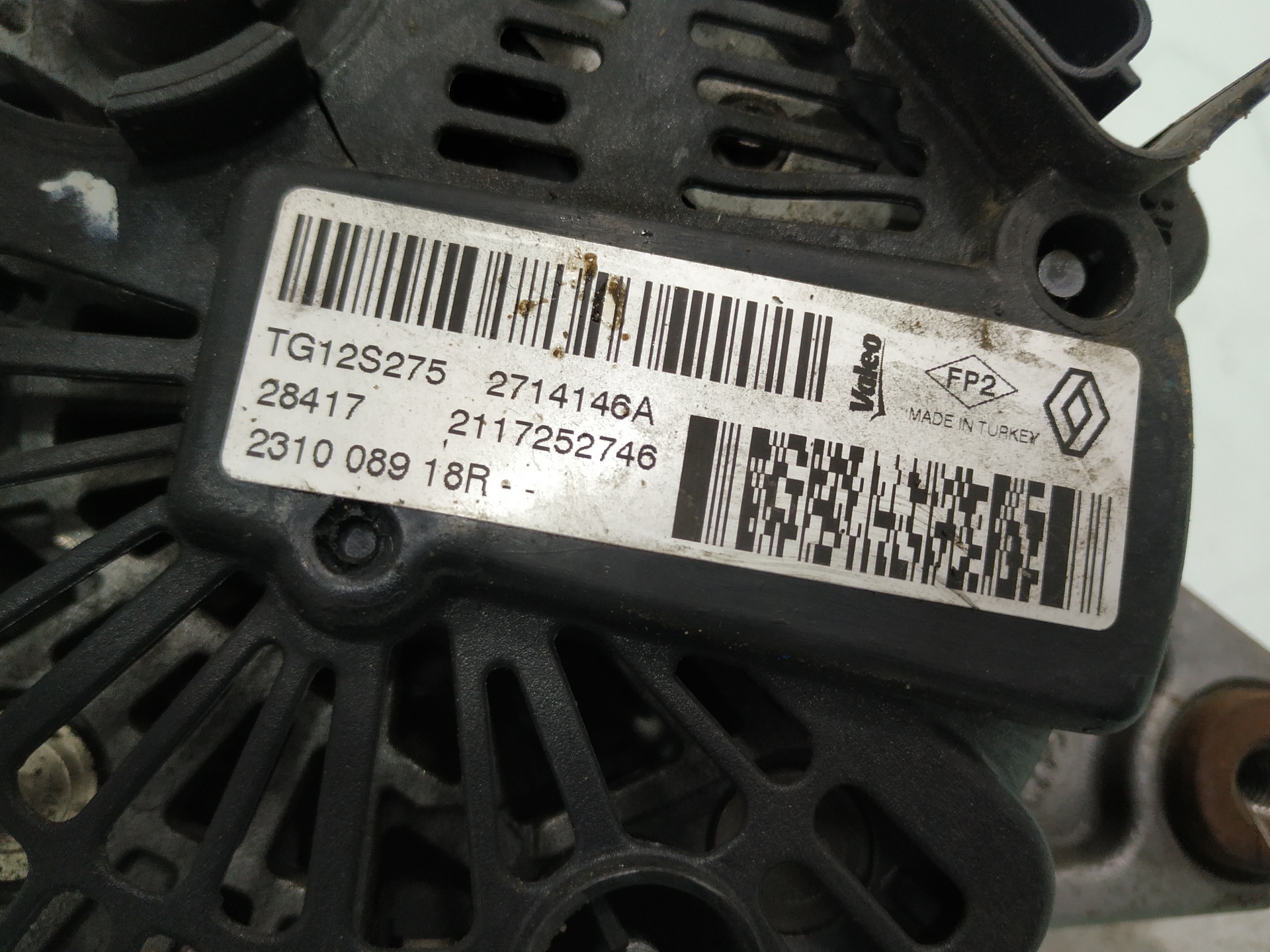 RENAULT Captur 1 generation (2013-2019) Alternator 231008918R 24920131