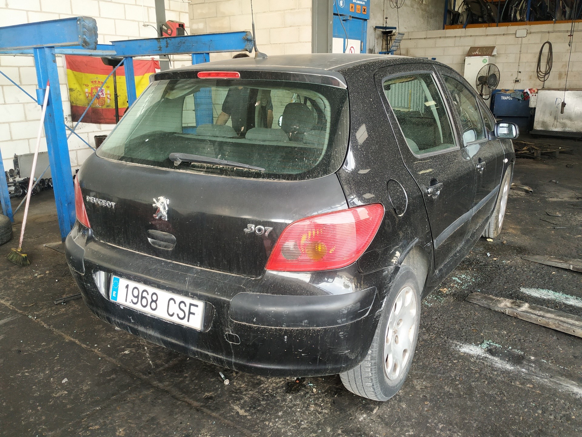 PEUGEOT 307 1 generation (2001-2008) Маторчик стеклоподъемника передней левой двери 9634457380 21271838