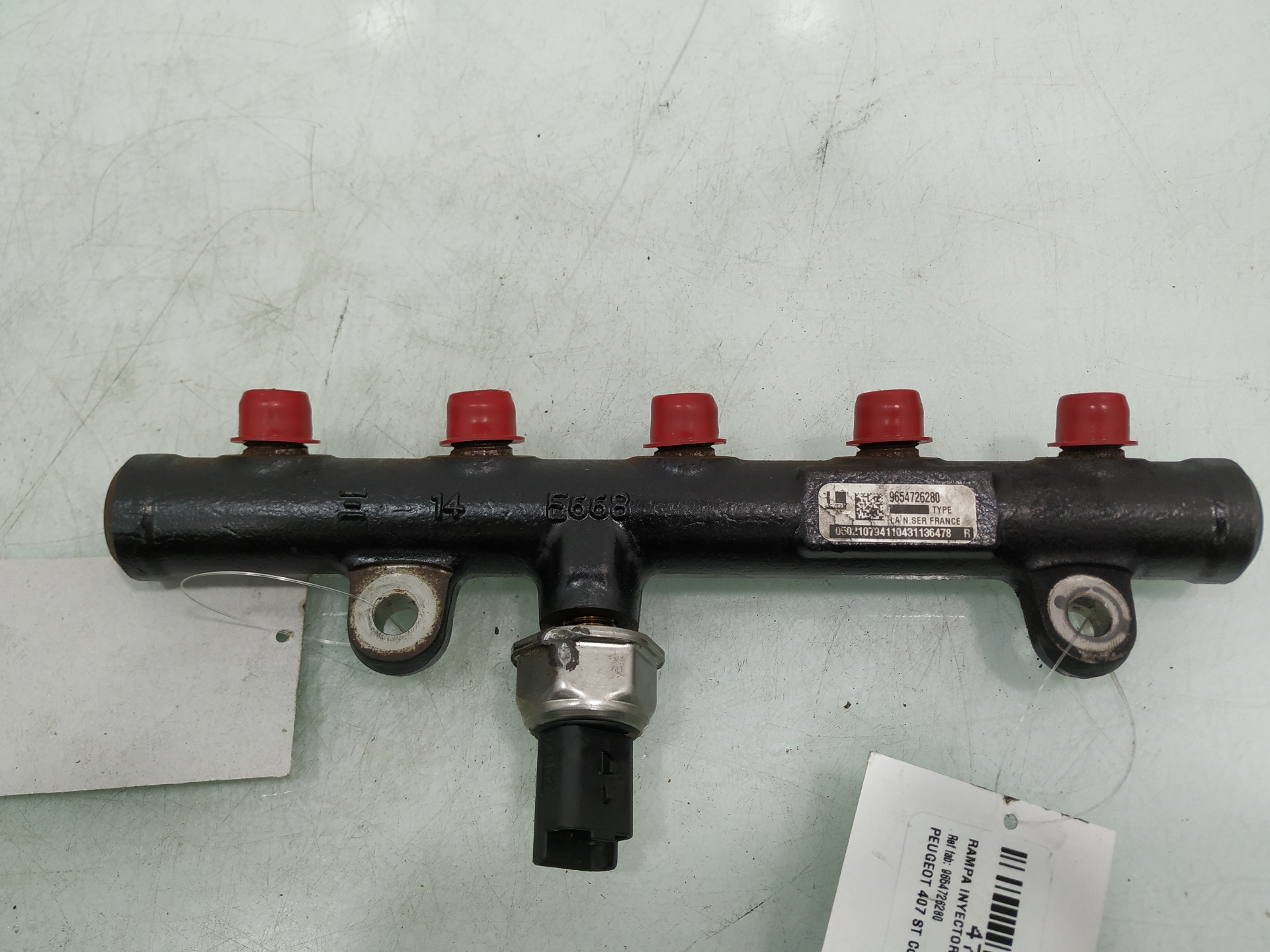 VAUXHALL Fuel Rail 9654726280 25929873