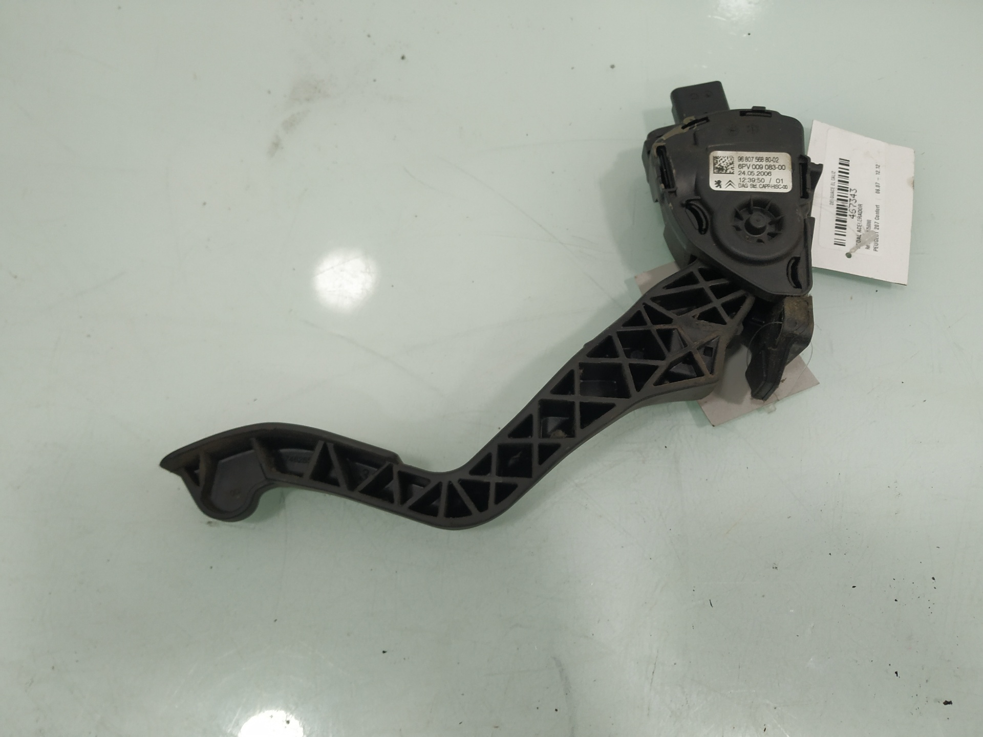 PEUGEOT 207 1 generation (2006-2009) Throttle Pedal 9680756880 22800815