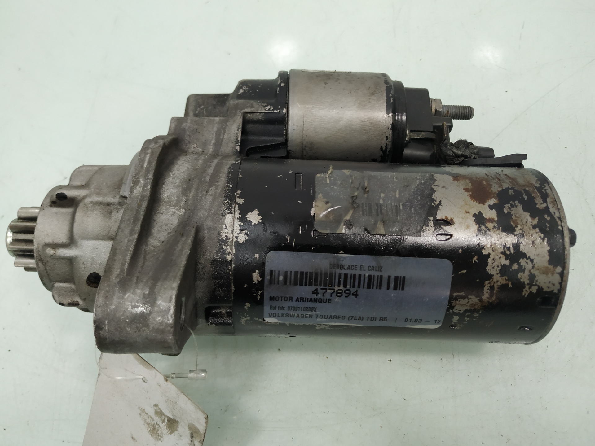 VOLKSWAGEN Touareg 1 generation (2002-2010) Starter Motor 070911023BX 25930395