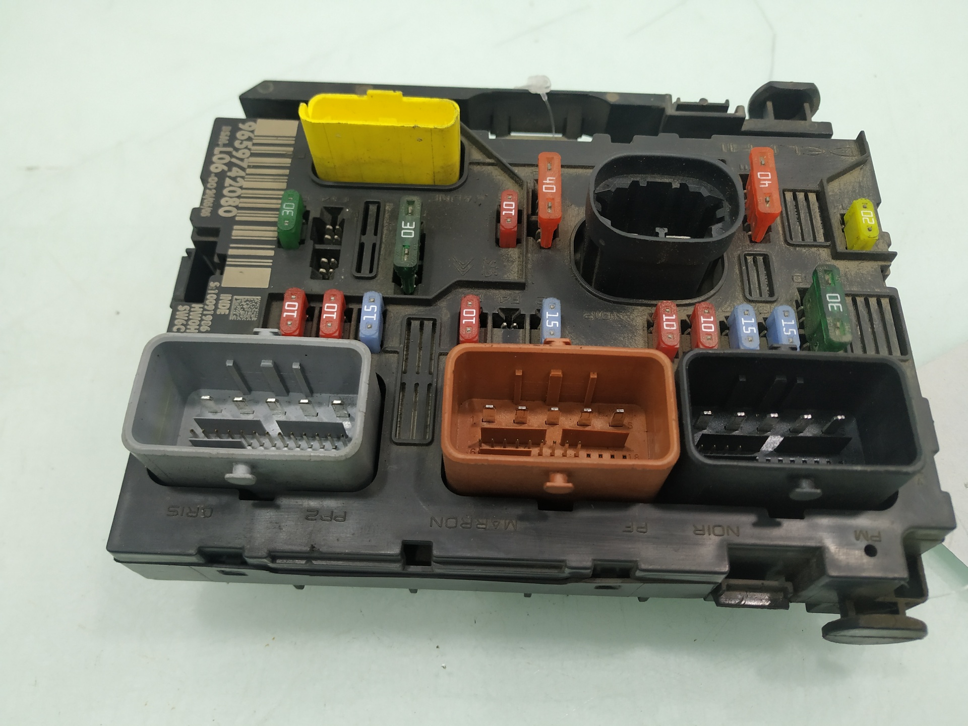 PEUGEOT 307 1 generation (2001-2008) Fuse Box 9659742080 24920973