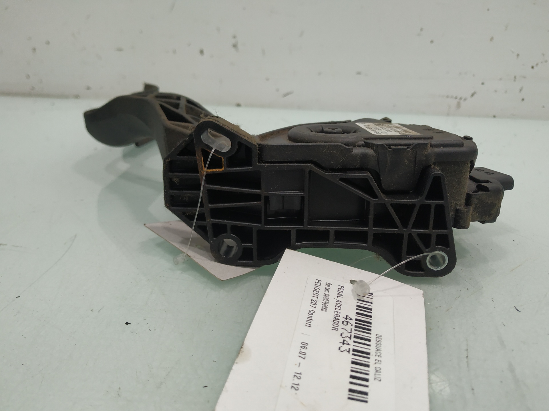 PEUGEOT 207 1 generation (2006-2009) Throttle Pedal 9680756880 22800815