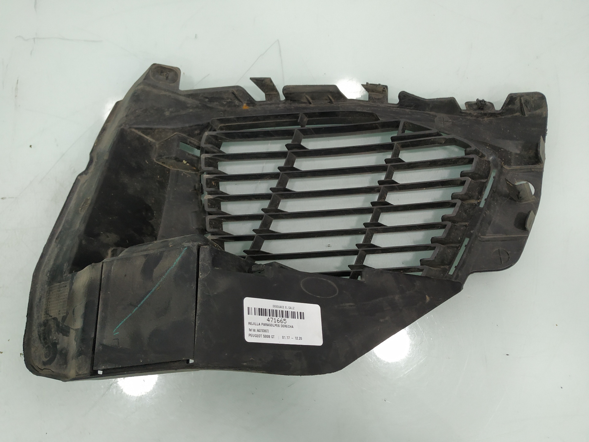 PEUGEOT 2 generation (2017-2023) Front Right Grill AA37938073 24921044