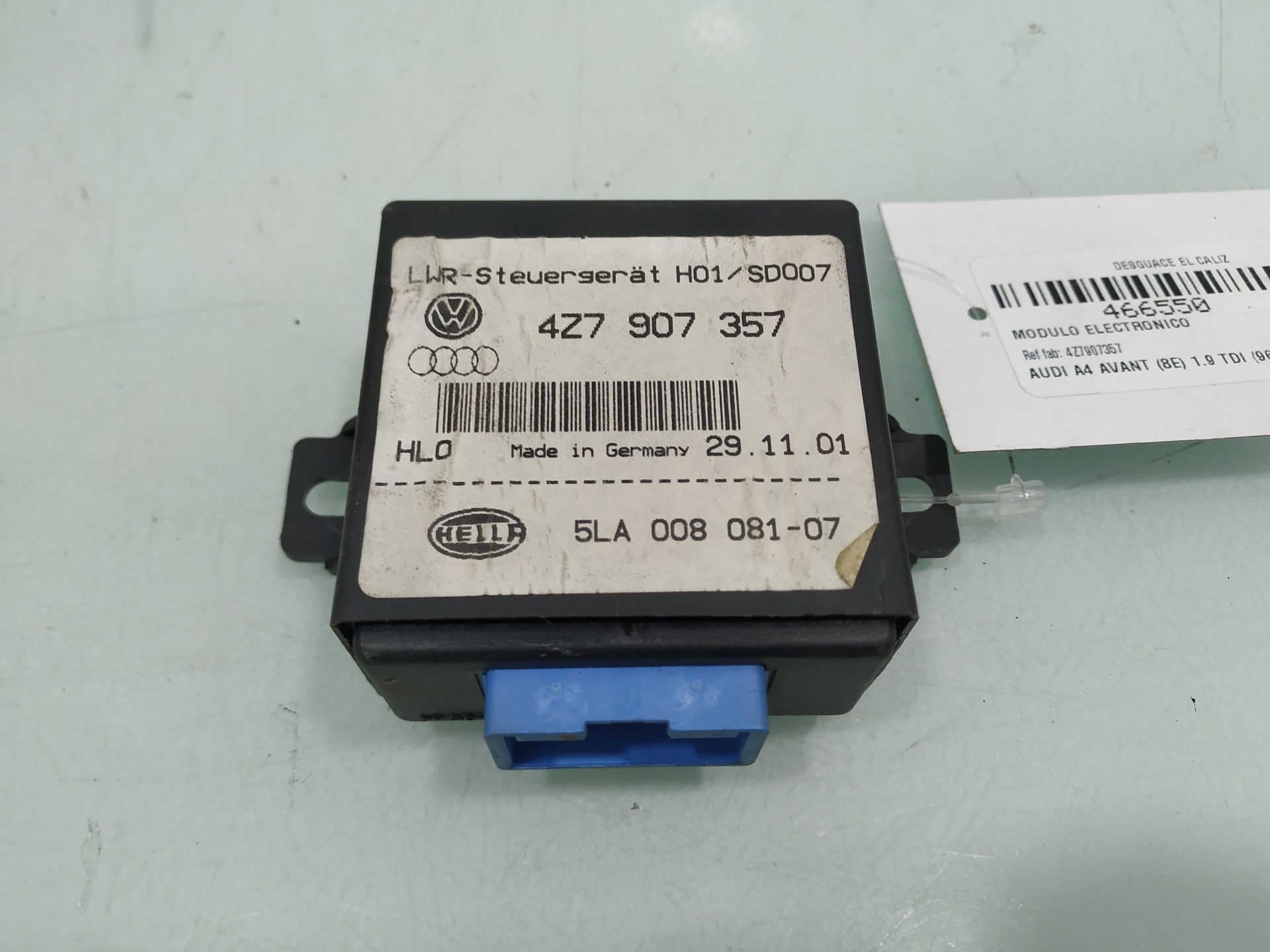 AUDI A4 B6/8E (2000-2005) Other Control Units 4Z7907357 24916371