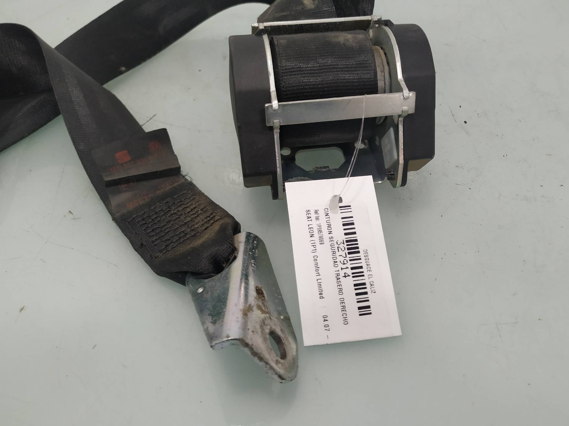 SEAT Leon 2 generation (2005-2012) Rear Right Seatbelt 1P0857806B 19005088