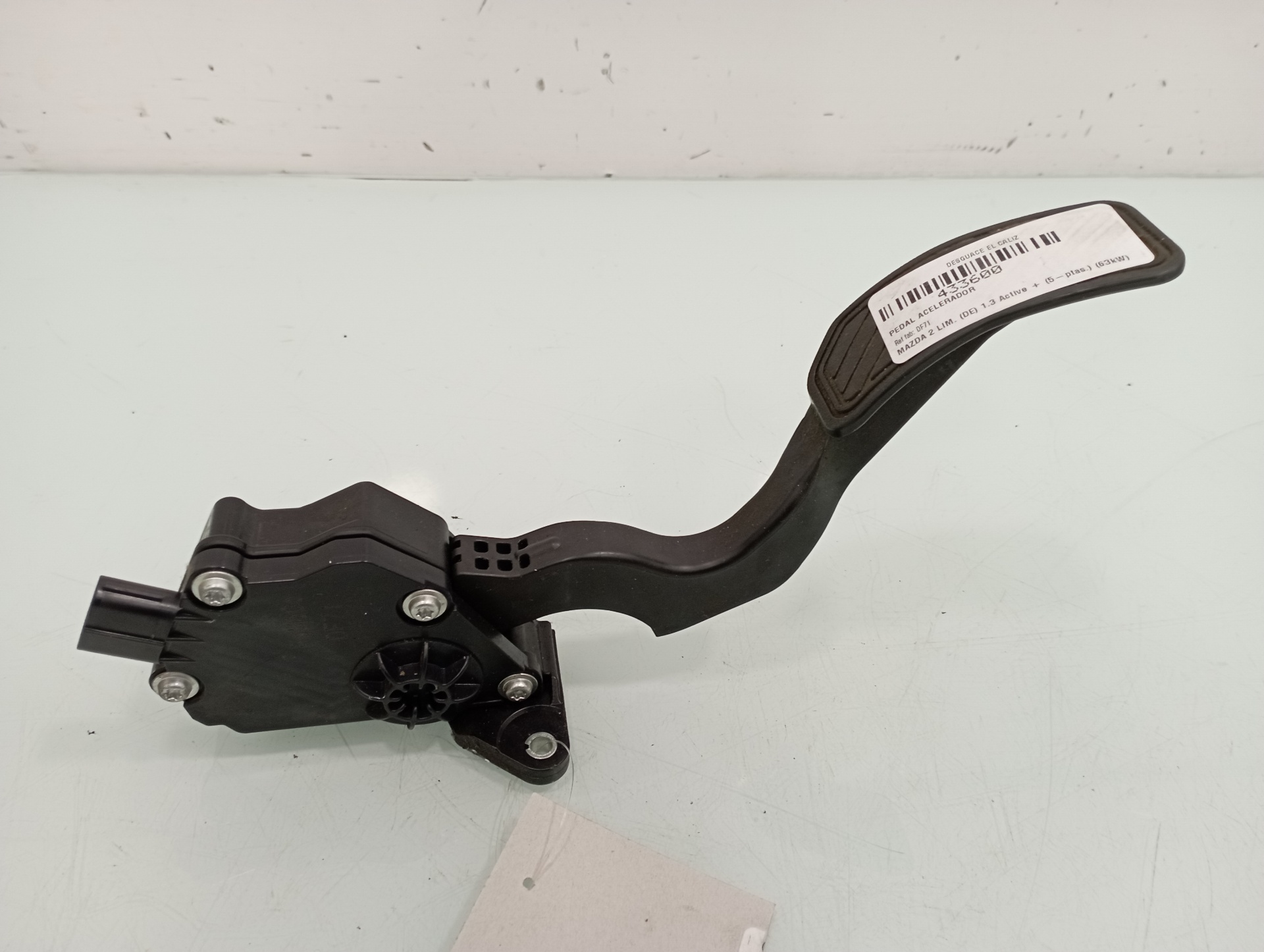 MAZDA 2 2 generation (2007-2014) Akseleratoriaus (gazo) pedalas DF71 19193627