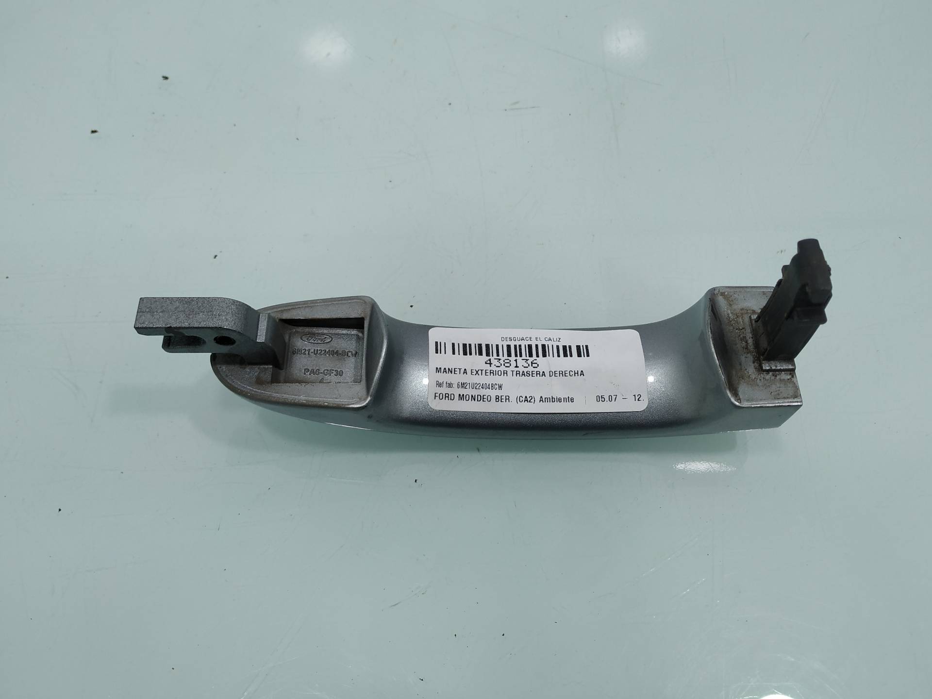 FORD Mondeo 4 generation (2007-2015) Наружная ручка задней правой двери 6M21U22404BCW 19201317