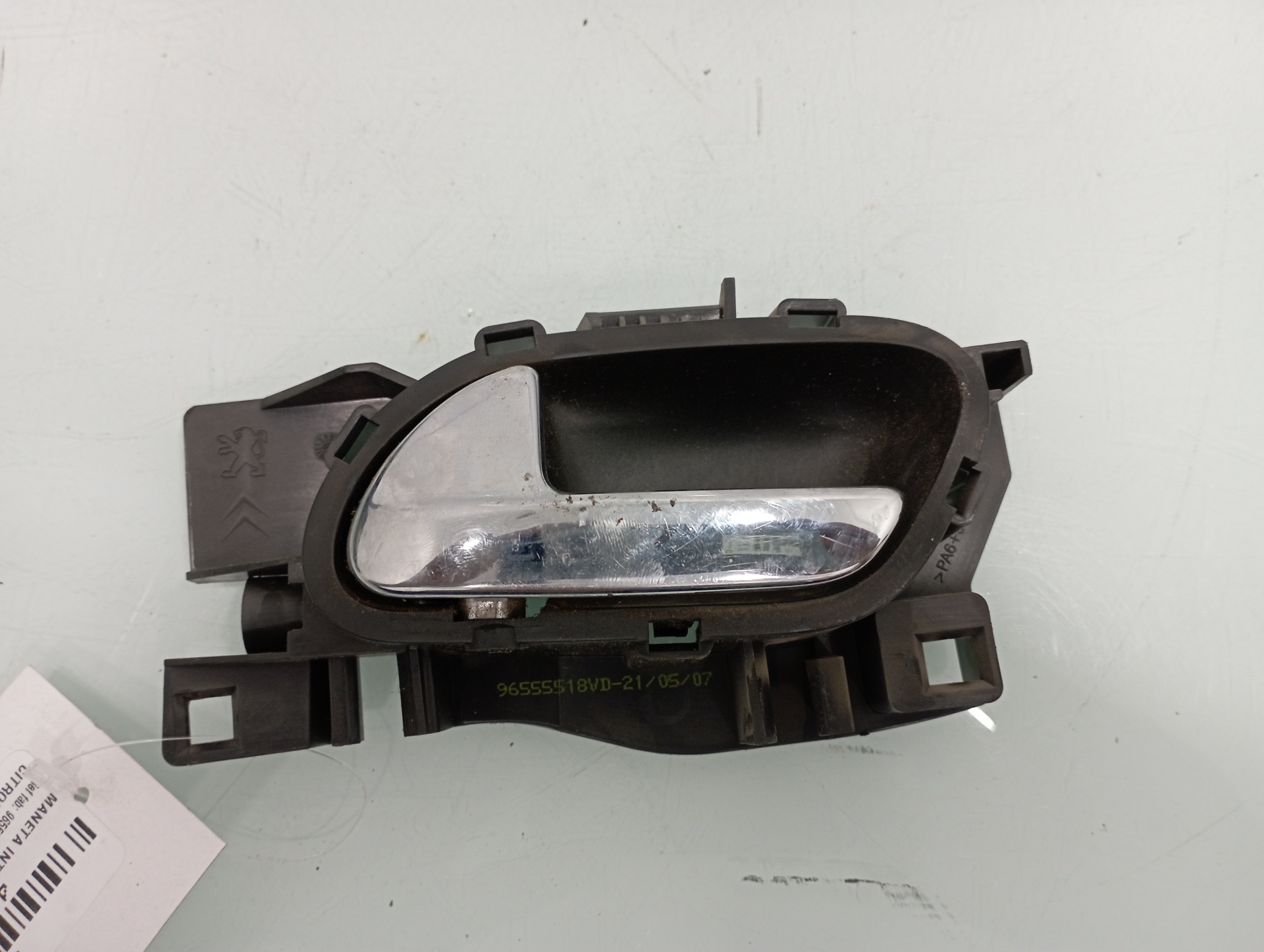 TOYOTA C4 Picasso 1 generation (2006-2013) Left Rear Internal Opening Handle 96555518VD 19202610