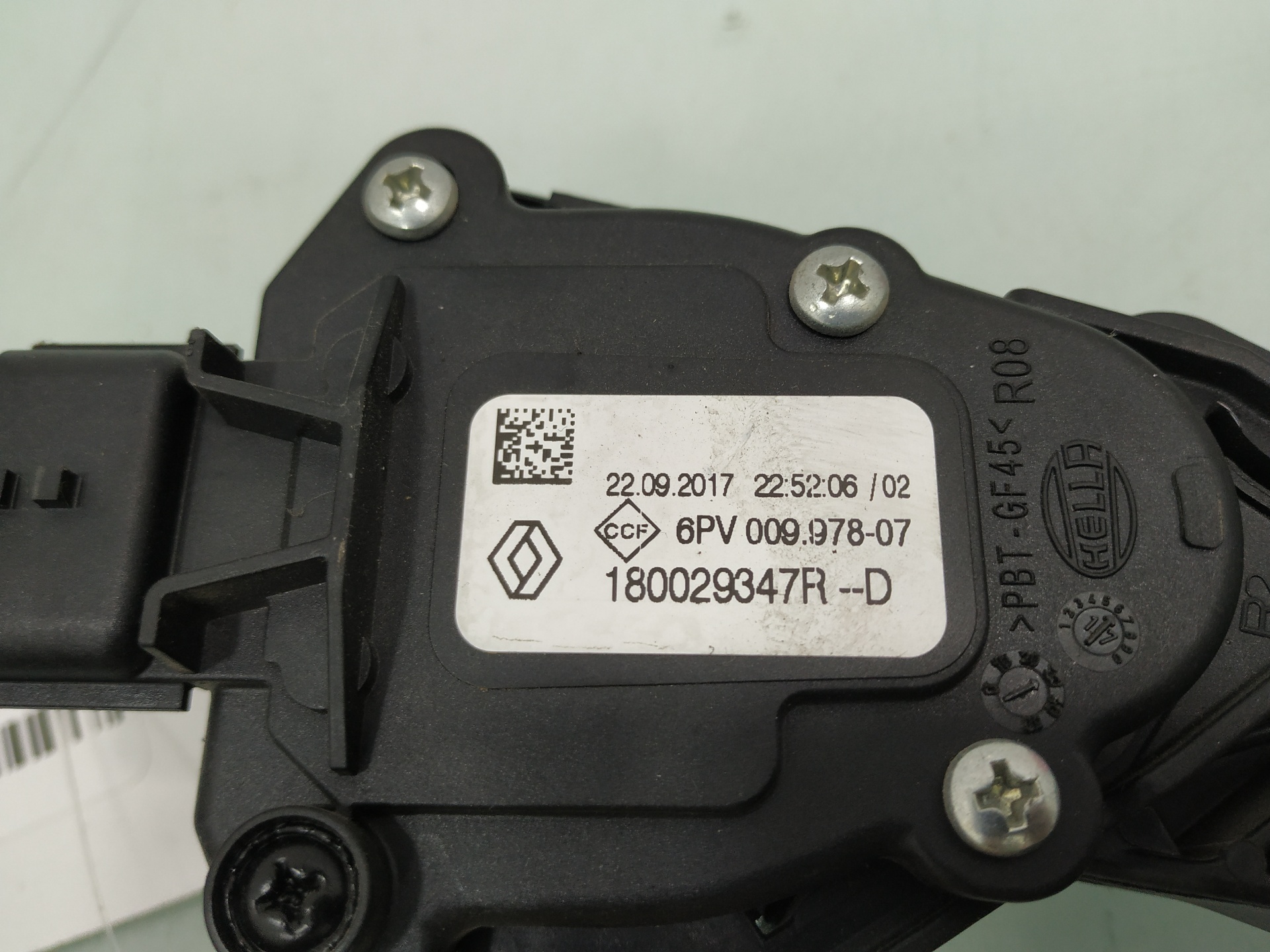 RENAULT Captur 1 generation (2013-2019) Педаль газа 180029347R 24919978