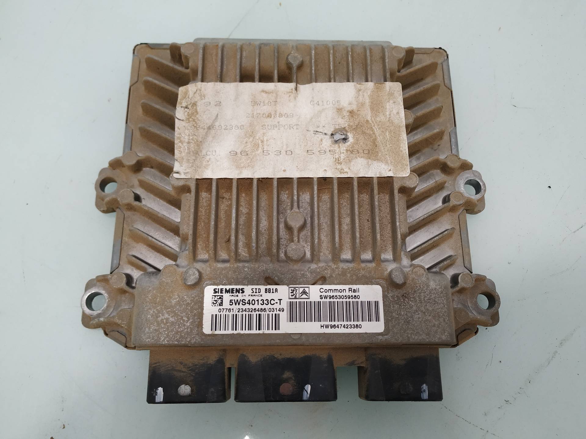 PEUGEOT 307 1 generation (2001-2008) Engine Control Unit ECU 5WS40133CT 19011595