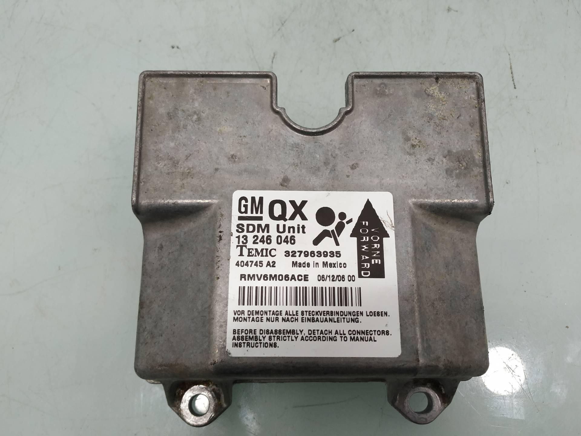 OPEL Zafira B (2005-2010) SRS Control Unit 13246046 18936898