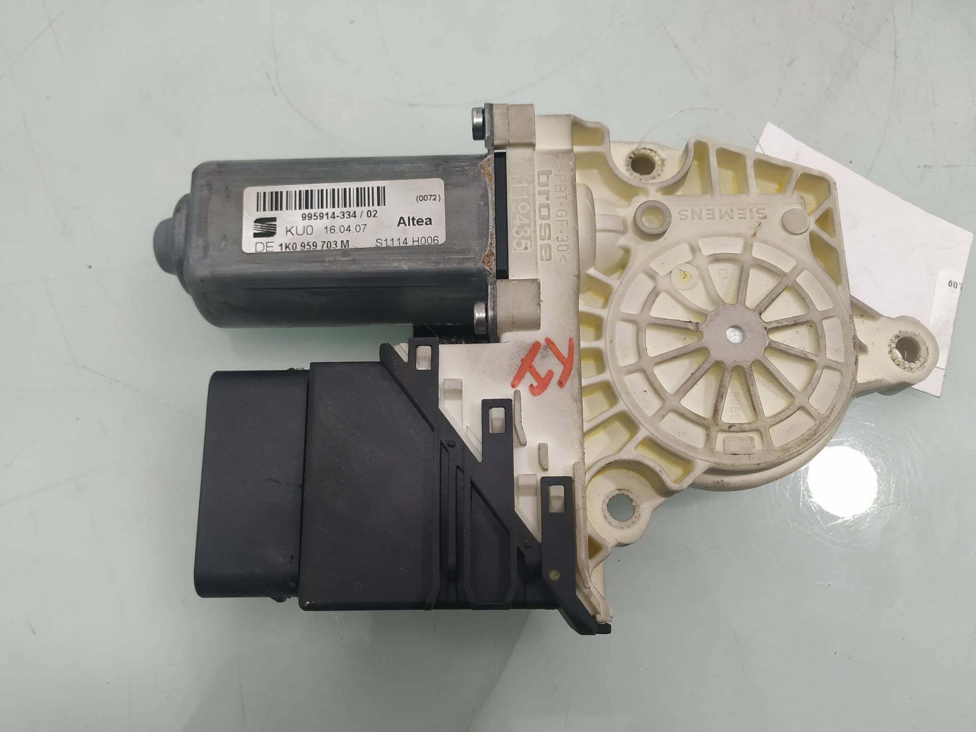 SEAT Toledo 3 generation (2004-2010) Rear Left Door Window Control Motor 1K0959703M 21066182