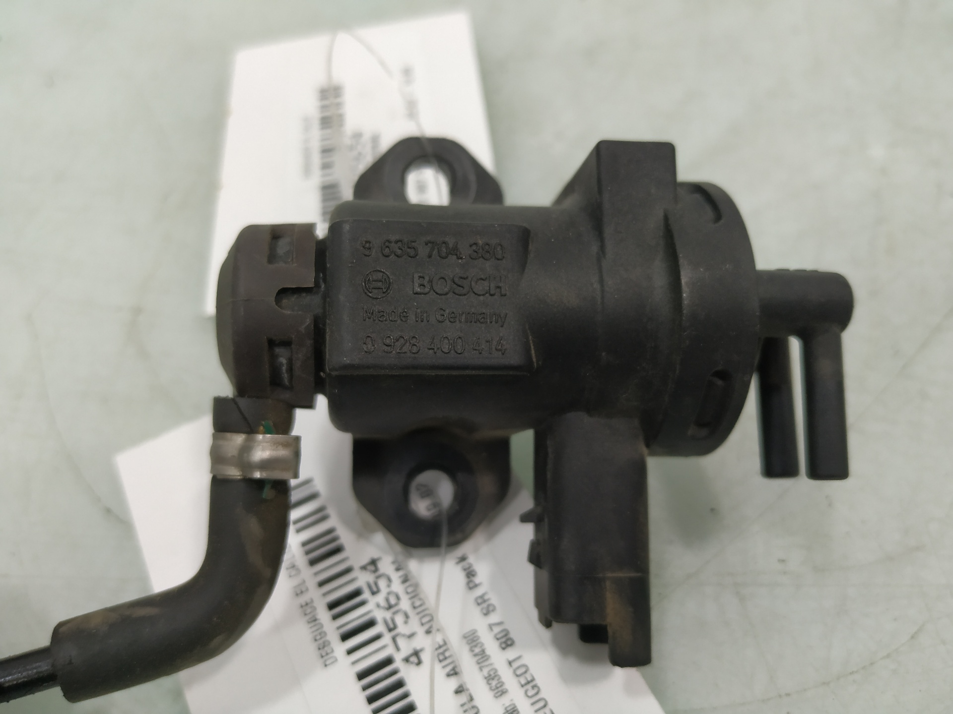 PEUGEOT 807 1 generation (2002-2012) Solenoid Valve 9635704380 24921889