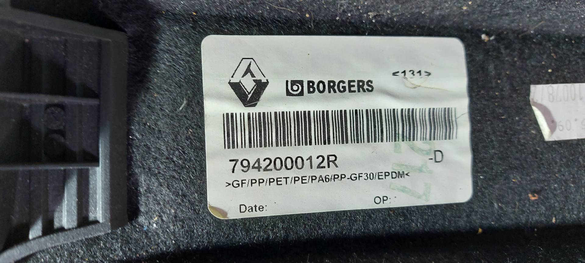 RENAULT Scenic 3 generation (2009-2015) Raft portbagaj 794200012R 25039274