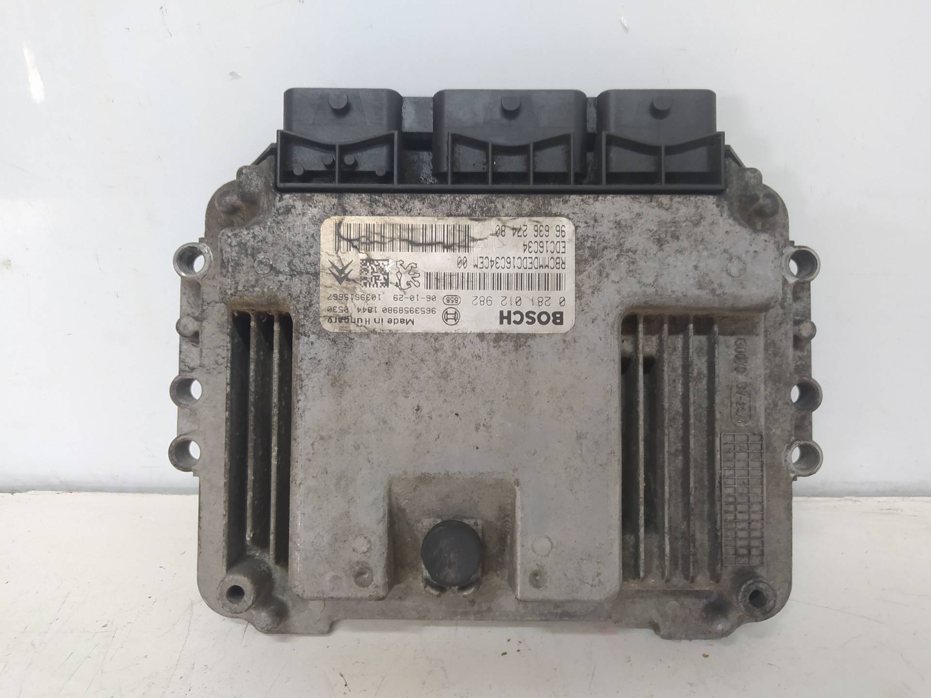 FIAT Scudo 2 generation (2007-2016) Engine Control Unit ECU 0281012982 24942966