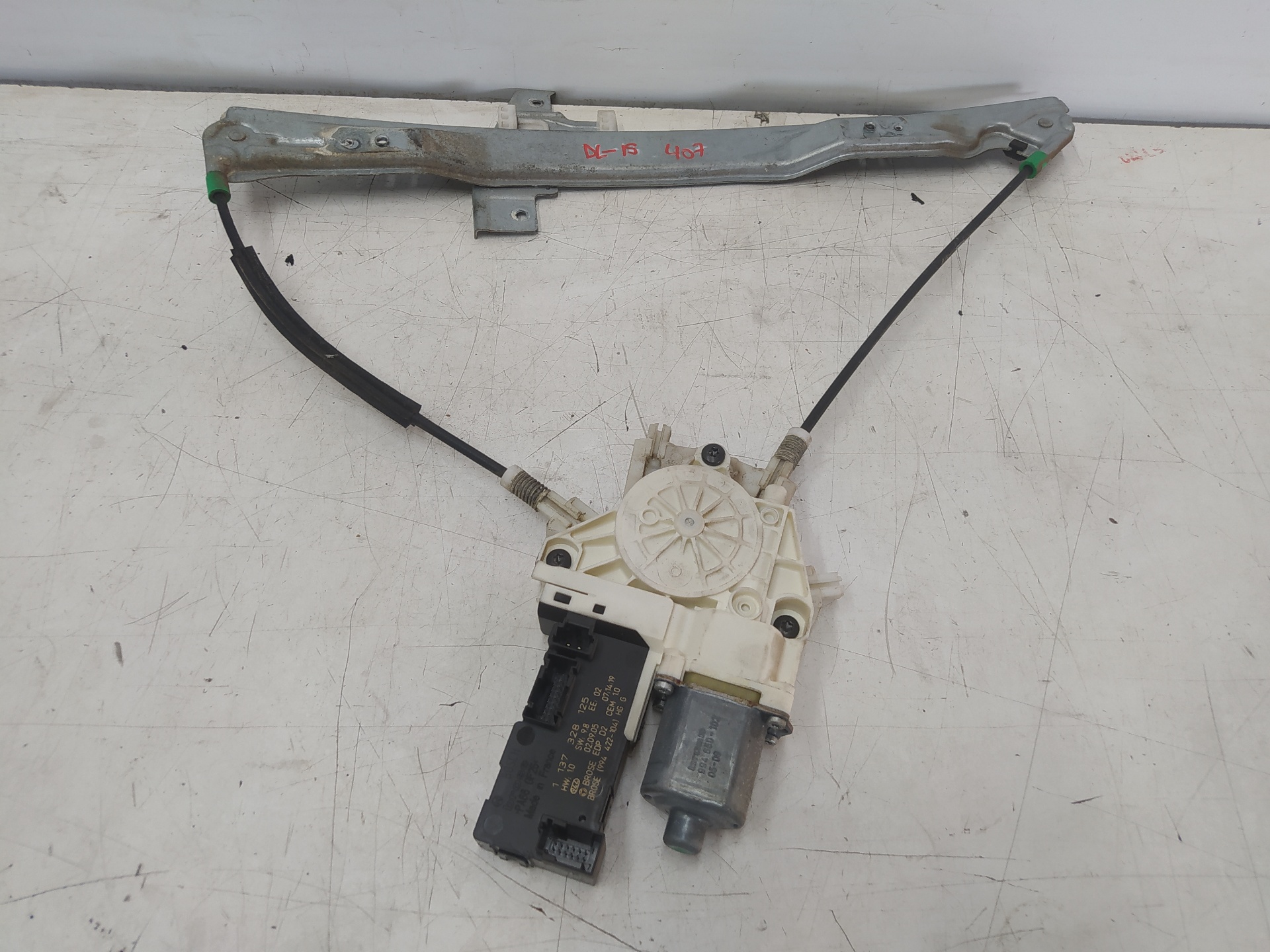 PEUGEOT 407 1 generation (2004-2010) Front Left Door Window Regulator 9644893580 23160851