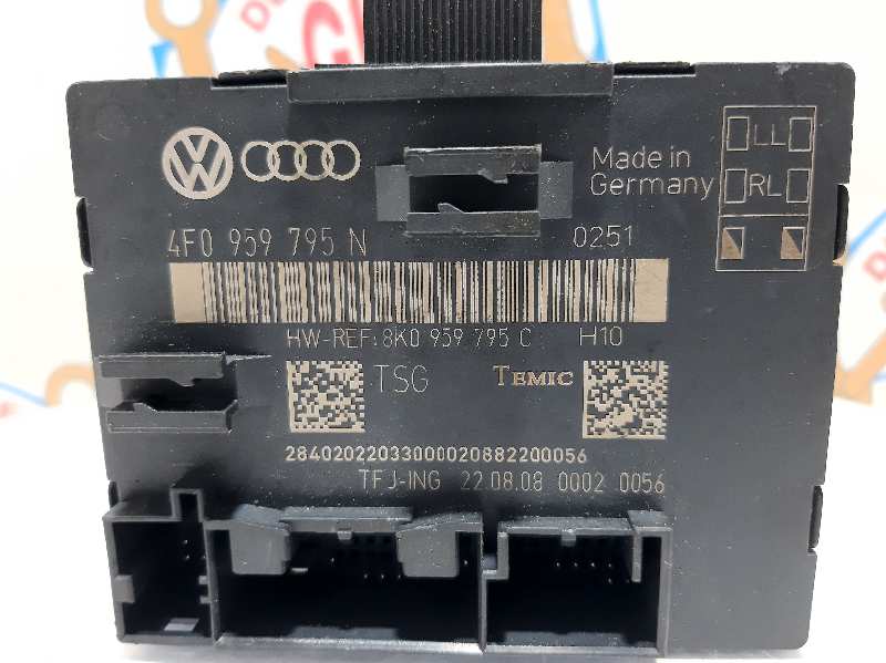Centralita cierre 4F0959795N de Audi A4 b8 (8k2) 2007-2012 - pieza usada