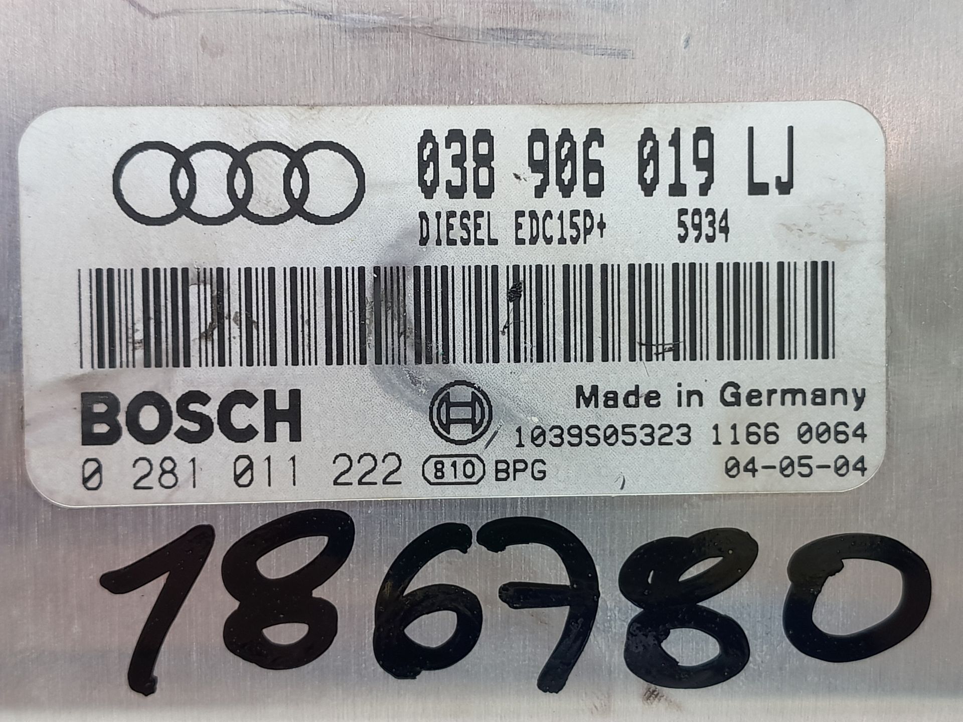 Boîtier moteur uce AVF 0281011222 de Audi A4 b7 (8ec) 2004-2008 - pieza usada
