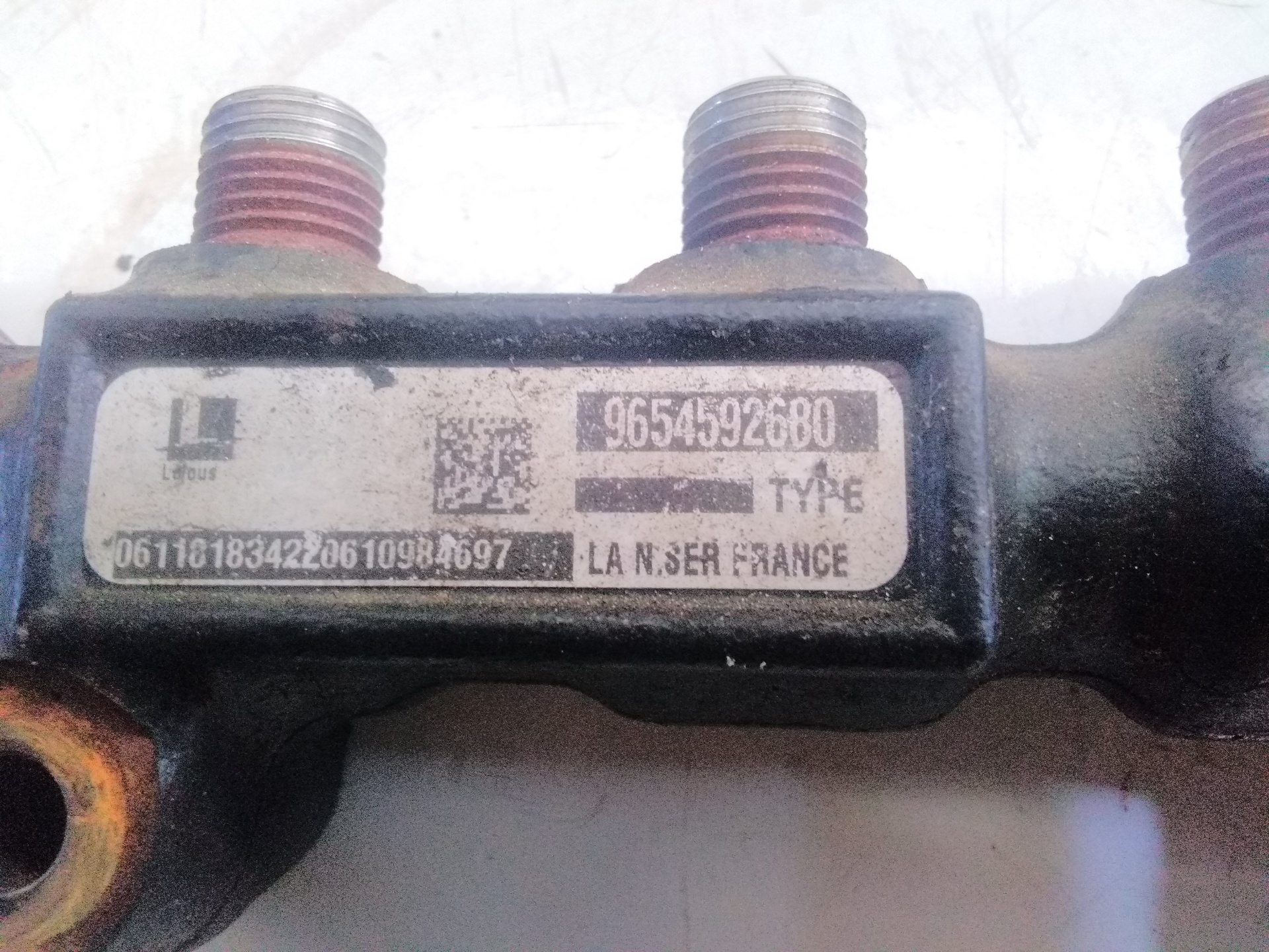 PEUGEOT Bipper 1 generation (2008-2020) Fuel Rail 9654592680+9654592680,9654592680 26374168