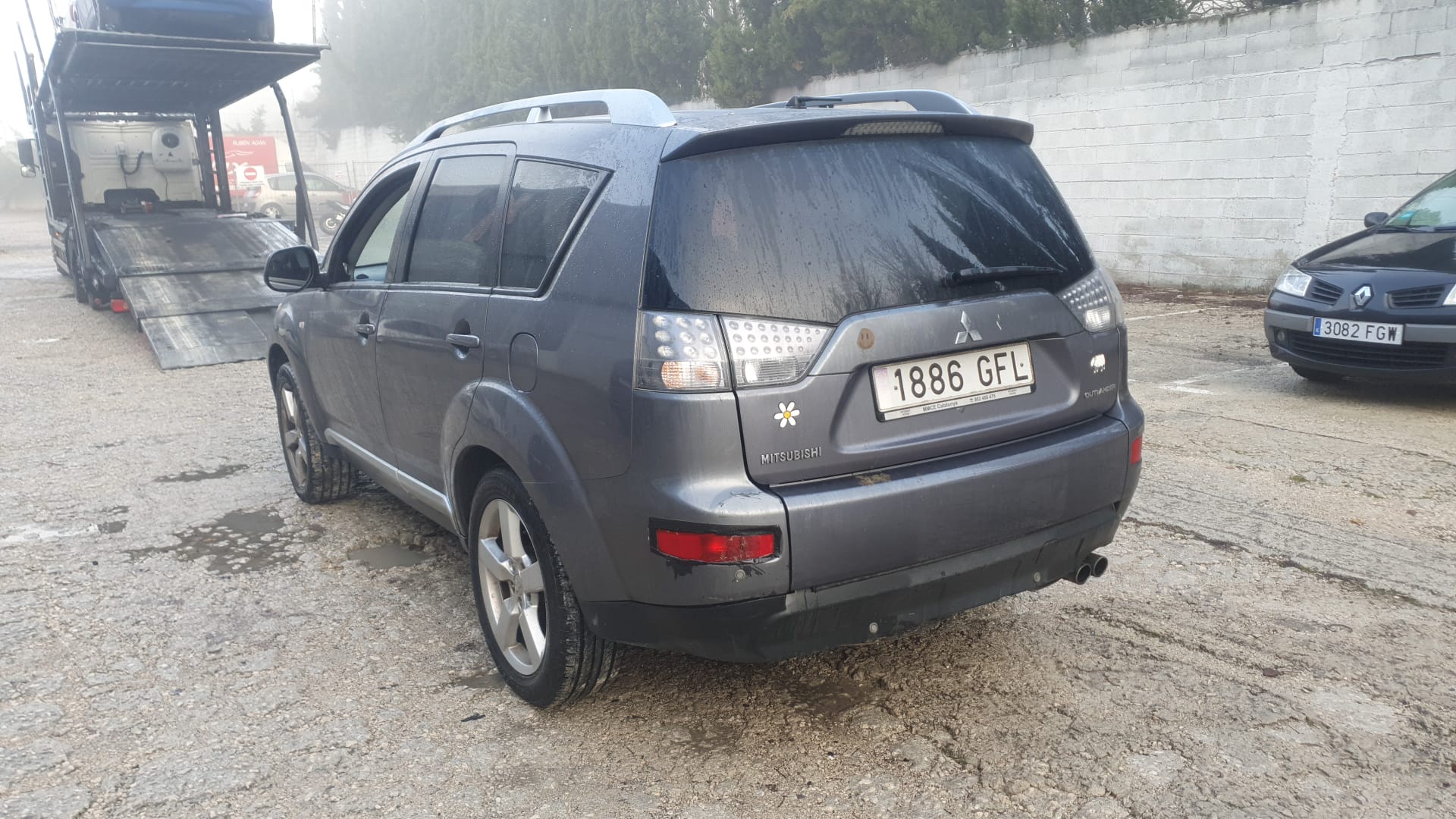 MITSUBISHI Outlander 2 generation (2005-2013) Højre bagerste indvendige åbningshåndtag MN105360+ 20107220