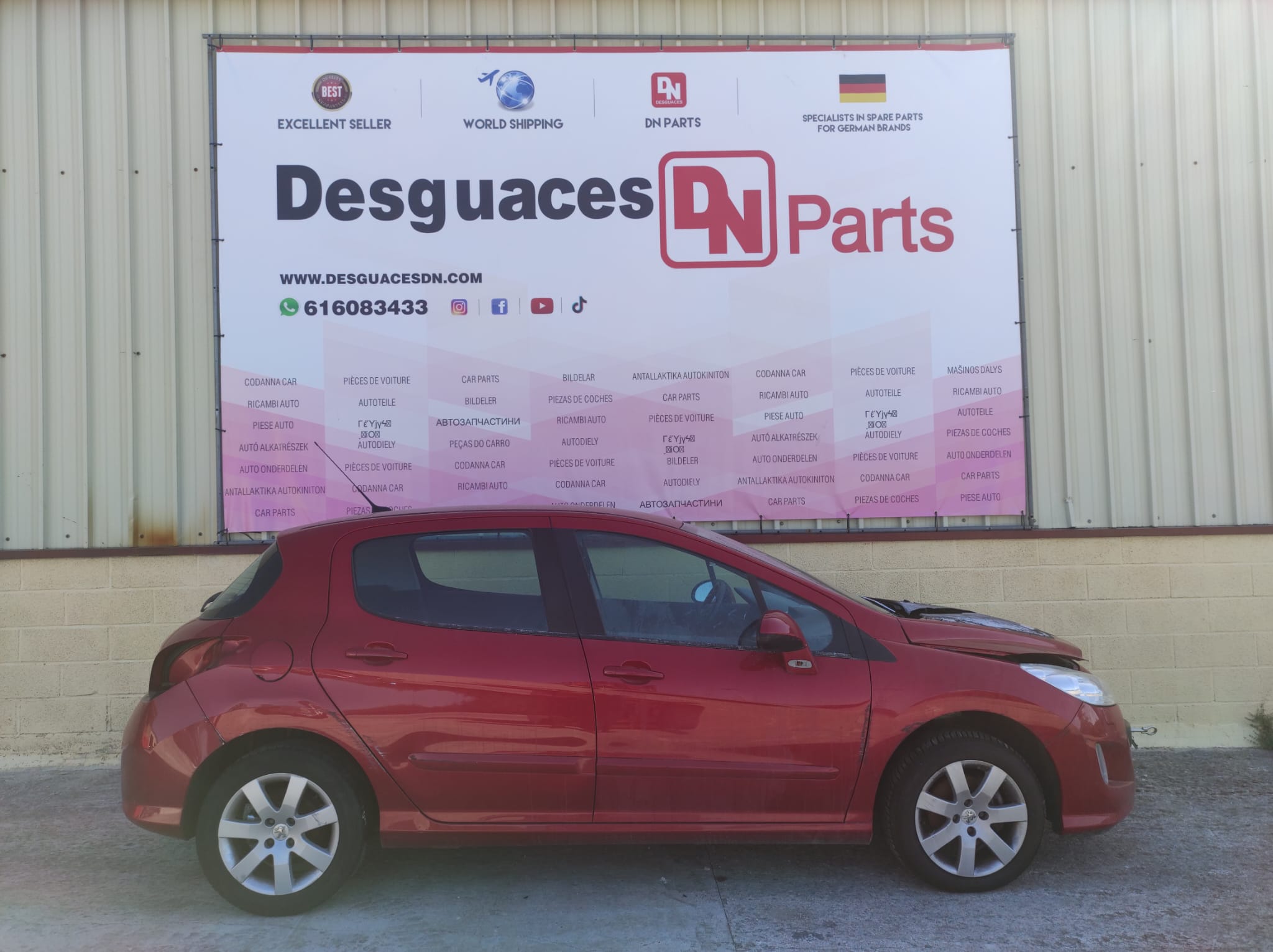 PEUGEOT 308 T7 (2007-2015) Muut moottoritilan osat 78092033+ 22822852