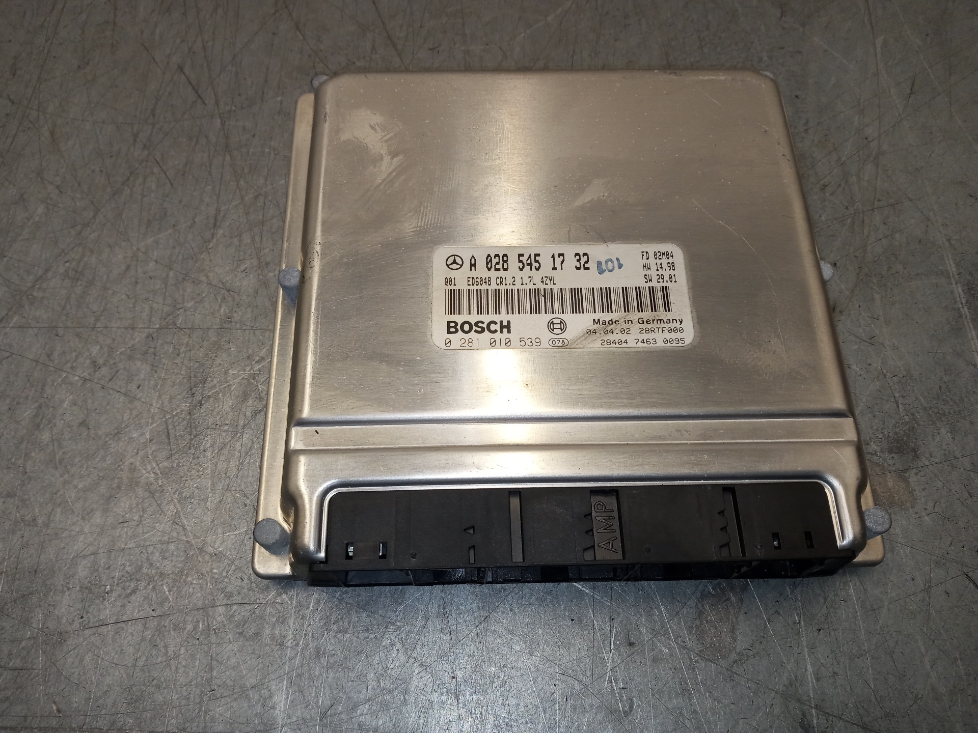 MERCEDES-BENZ Vaneo W414 (2001-2005) Engine Control Unit ECU A0285451732+ 20101607