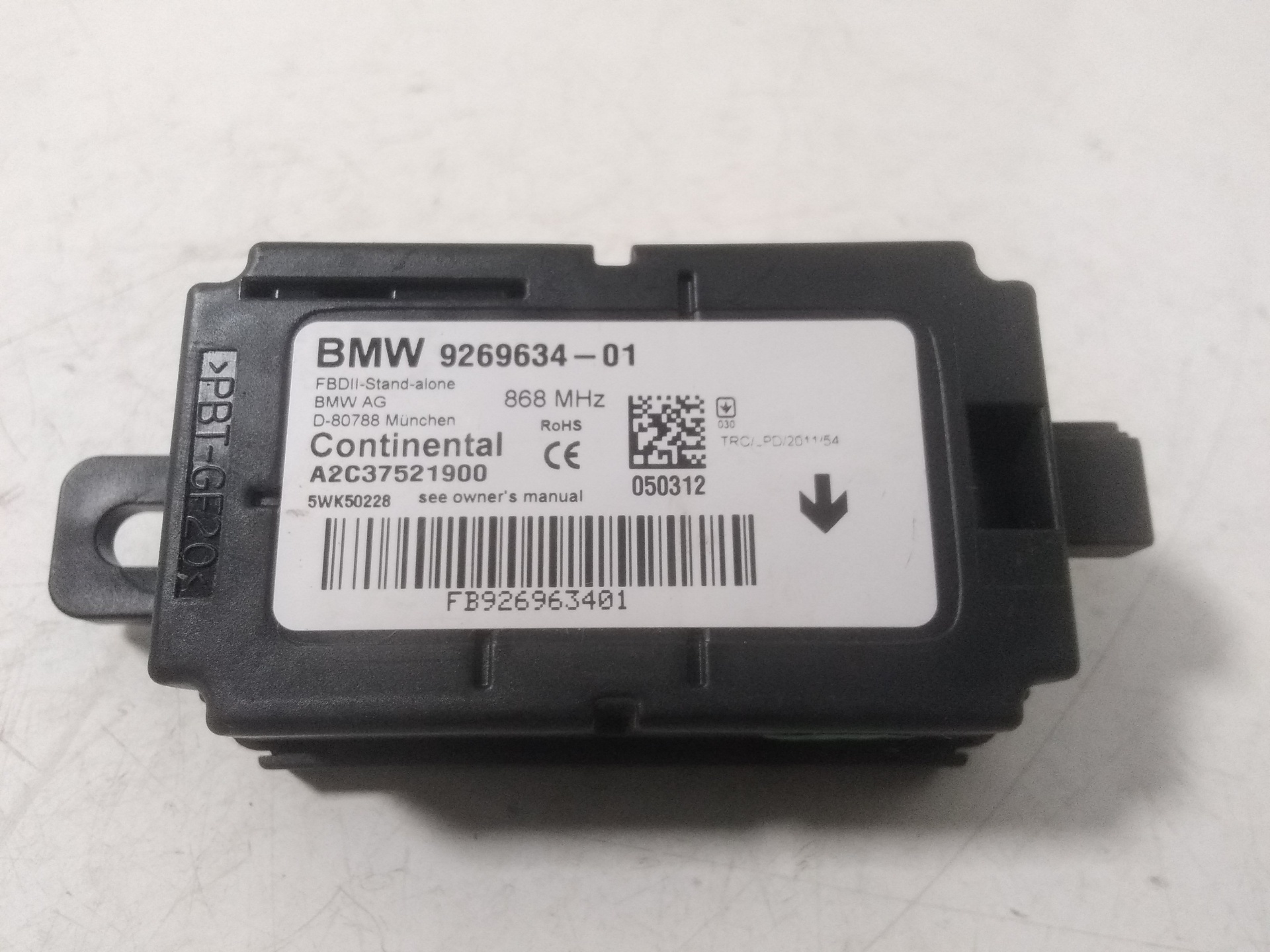 BMW 1 Series F20/F21 (2011-2020) Autres unités de contrôle 926963401, 926963401, 926963401 23644817