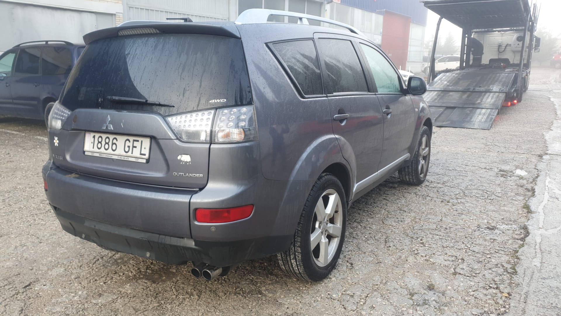 MITSUBISHI Outlander 2 generation (2005-2013) Højre bagerste indvendige åbningshåndtag MN105360+ 20107612