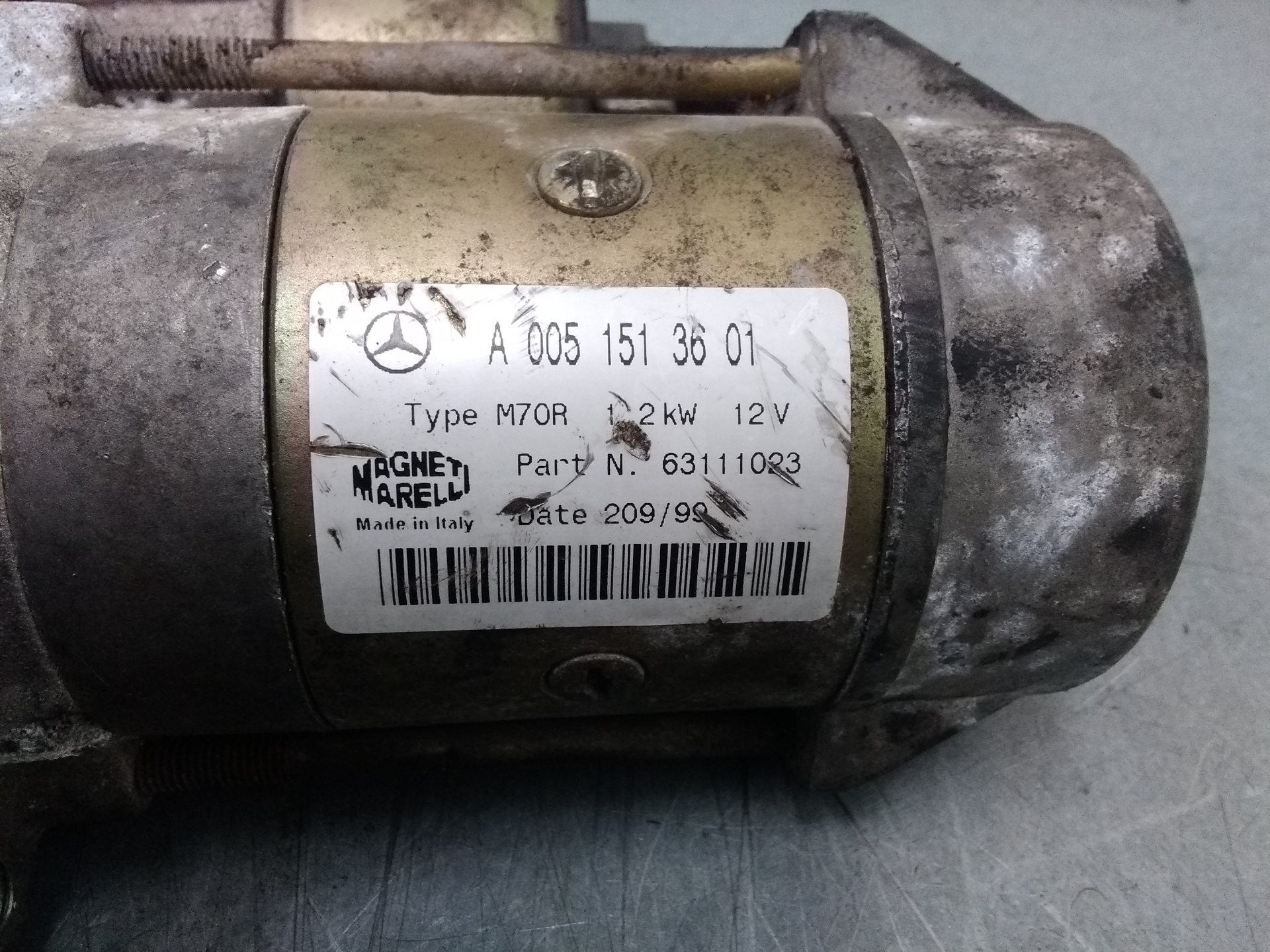 MERCEDES-BENZ CLK AMG GTR C297 (1997-1999) Starter Motor A0051513601+ 22823404