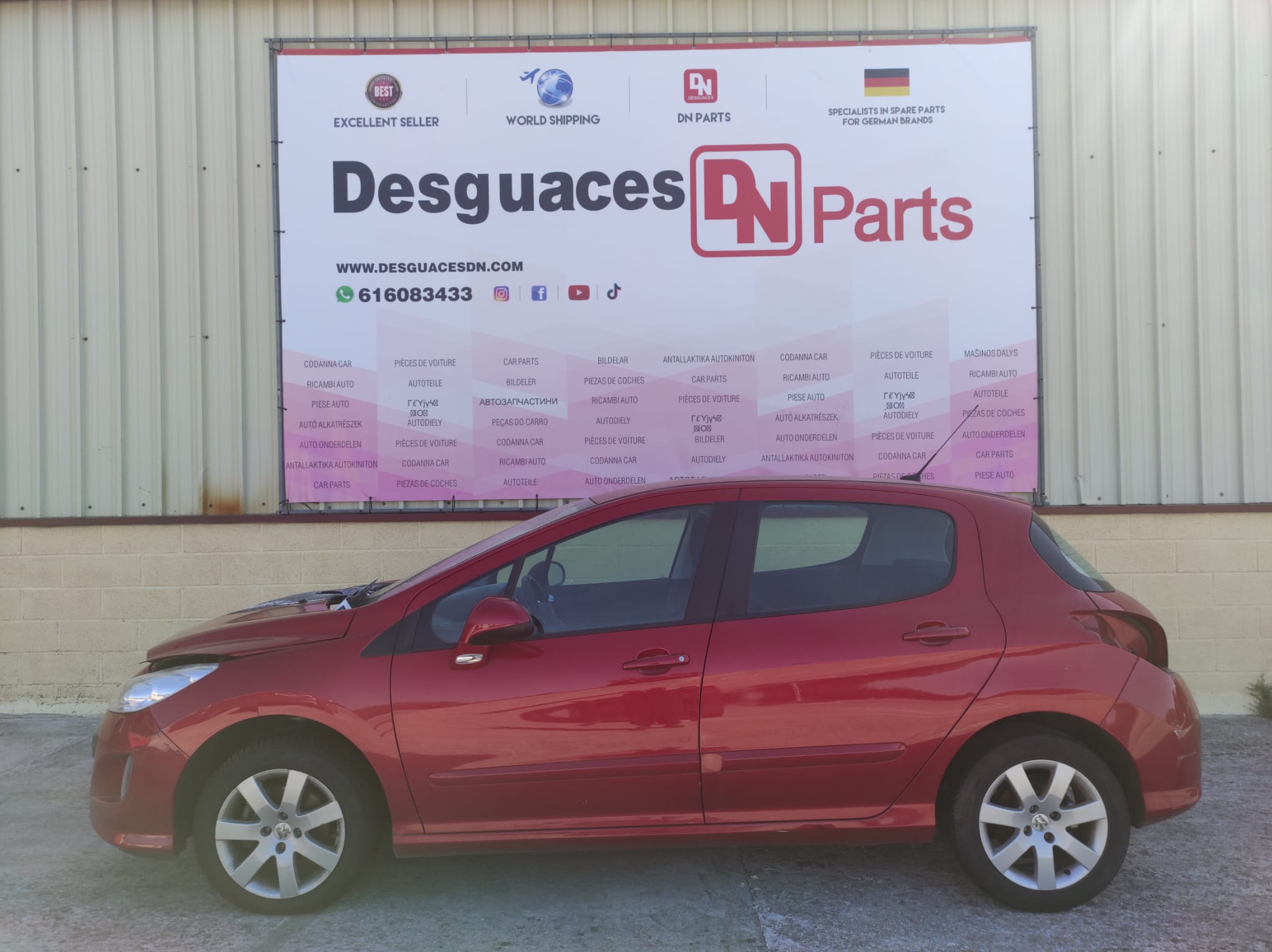 PEUGEOT 308 T7 (2007-2015) Muut moottoritilan osat 78092033+ 22822852