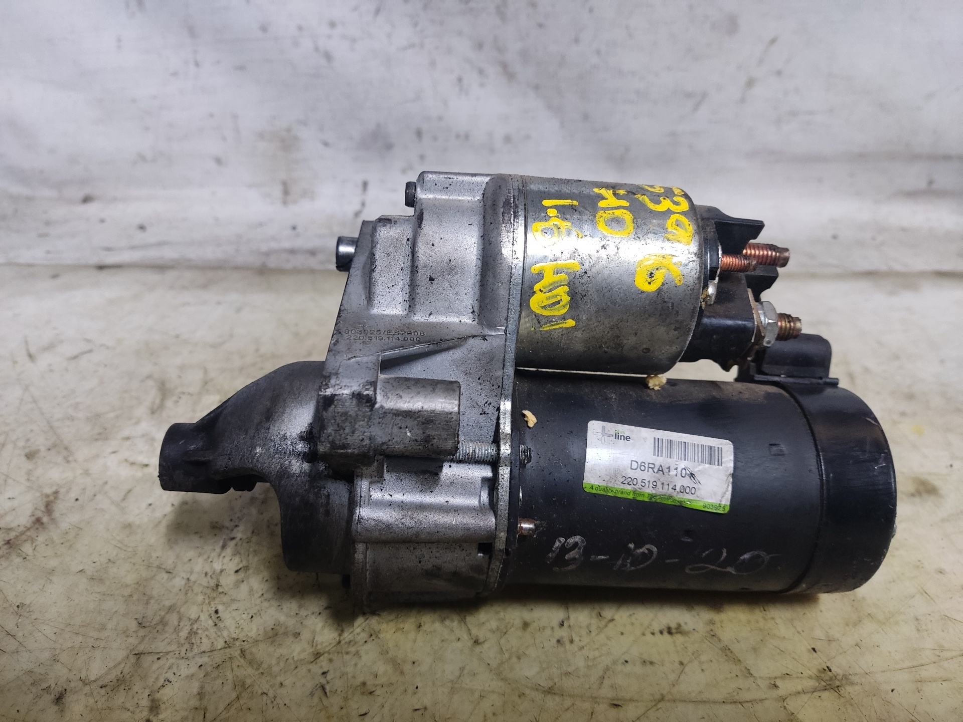 CITROËN C4 1 generation (2004-2011) Starter Motor D6RA110 24910528