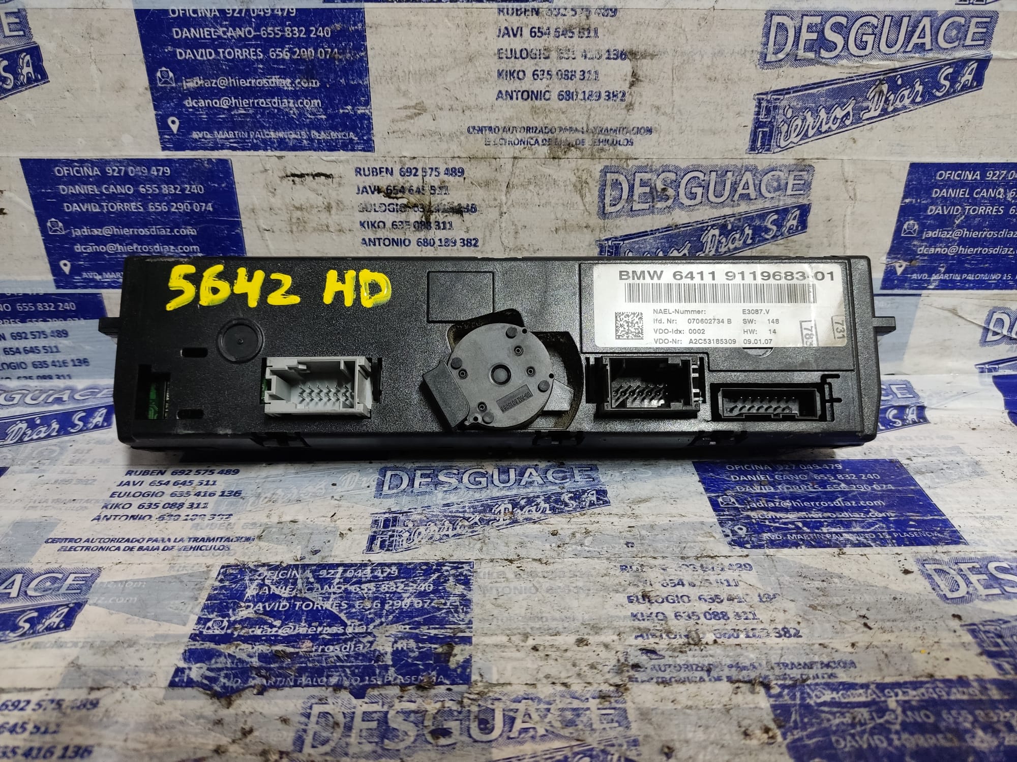 BMW 1 Series E81/E82/E87/E88 (2004-2013) Climate  Control Unit ESTANTERÍA85 24891706