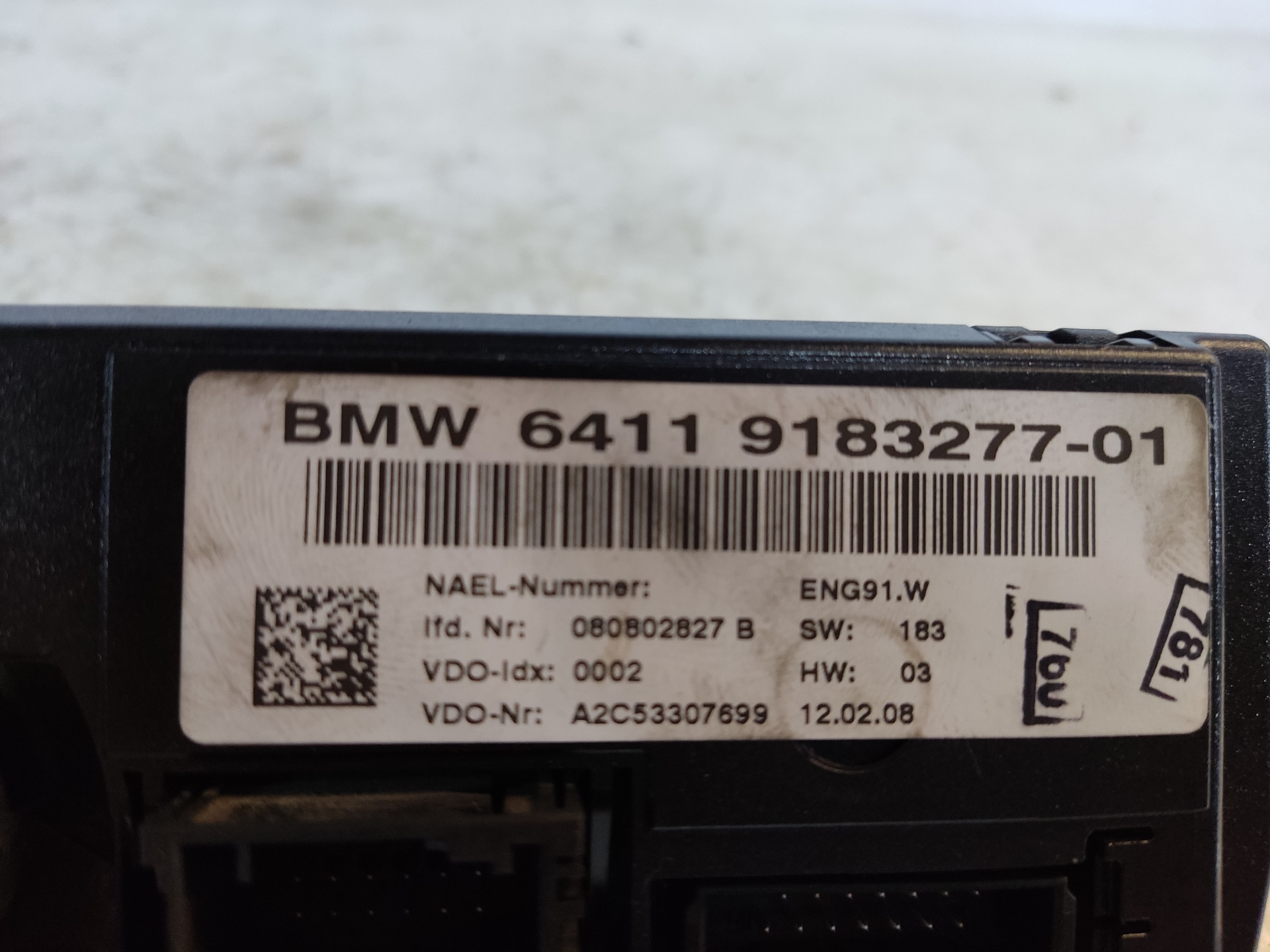 BMW 1 Series E81/E82/E87/E88 (2004-2013) Climate  Control Unit ESTANTERÍA85 24894948