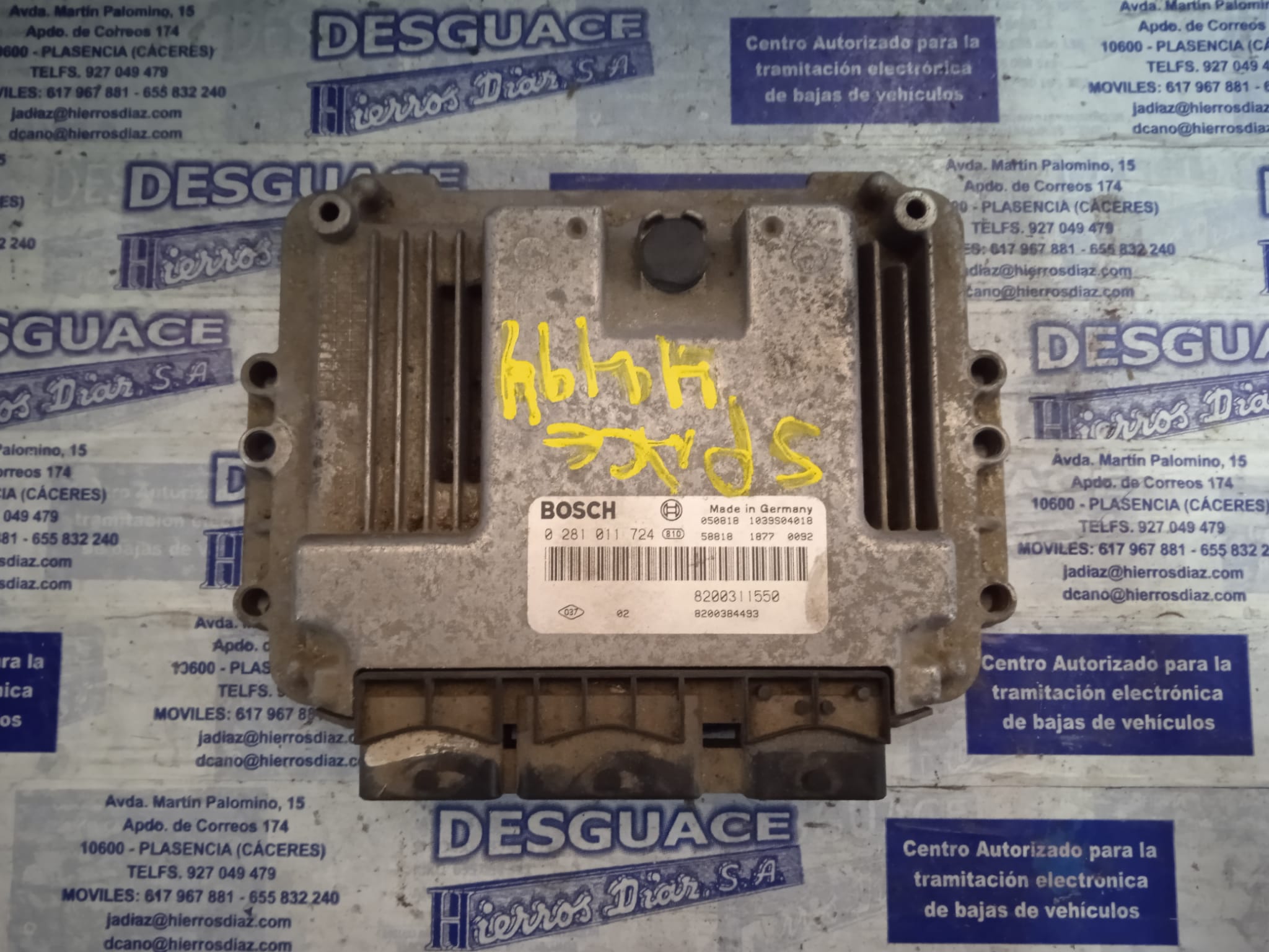 RENAULT Espace 4 generation (2002-2014) Variklio kompiuteris 0281011724 24886913