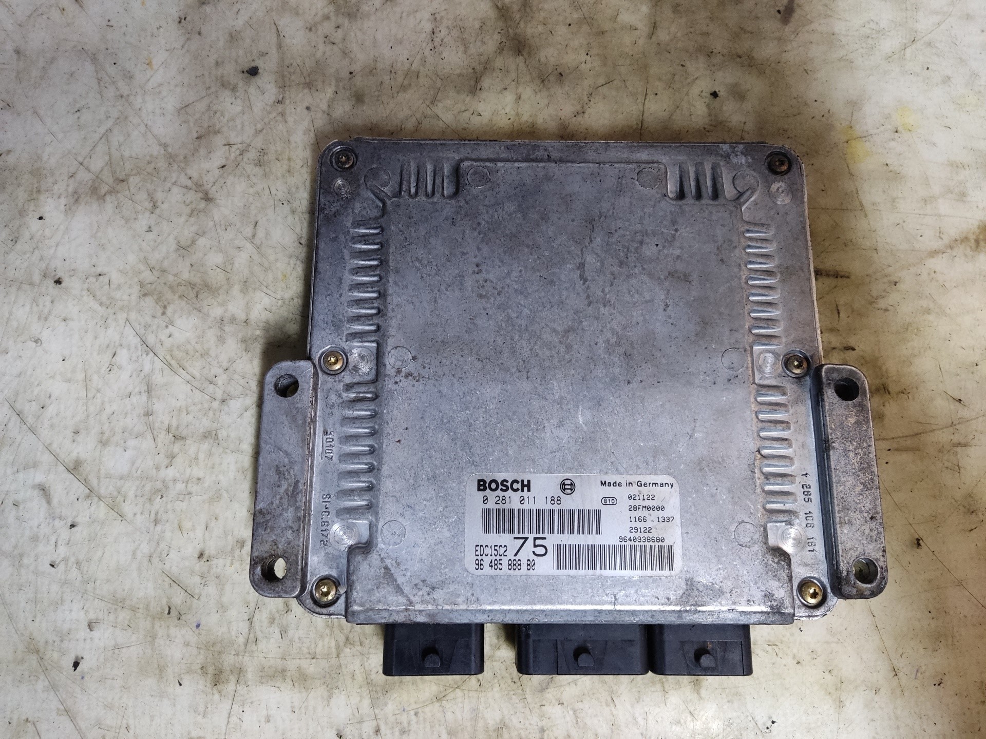 VAUXHALL 206 1 generation (1998-2009) Motorkontrolenhed ECU 0281011188 24897964