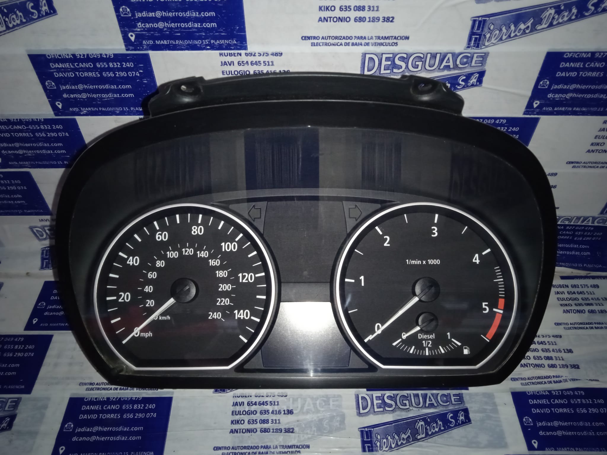 BMW 1 Series E81/E82/E87/E88 (2004-2013) Speedometer ESTANTERÍA5 24888587