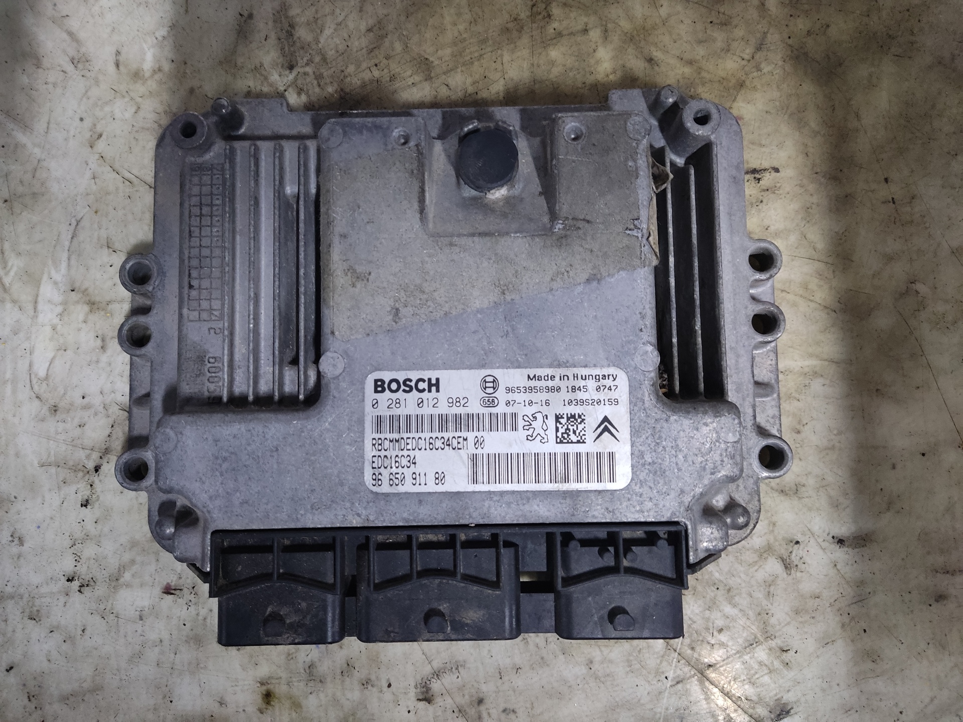 PEUGEOT Expert 2 generation (2007-2020) Engine Control Unit ECU 0281012082 24896321