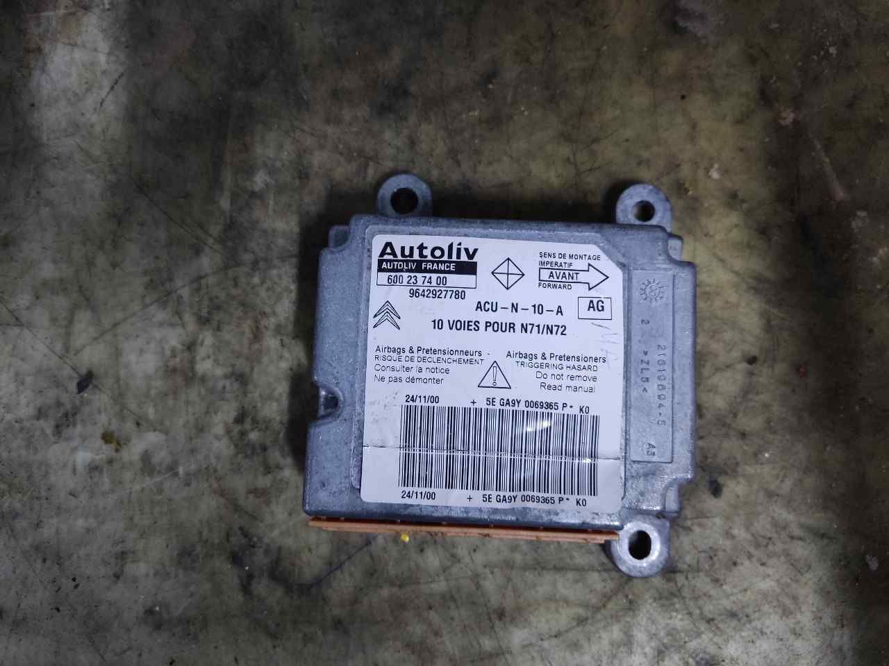 CITROËN Cee'd 1 generation (2007-2012) SRS Control Unit 9642927780 24900186