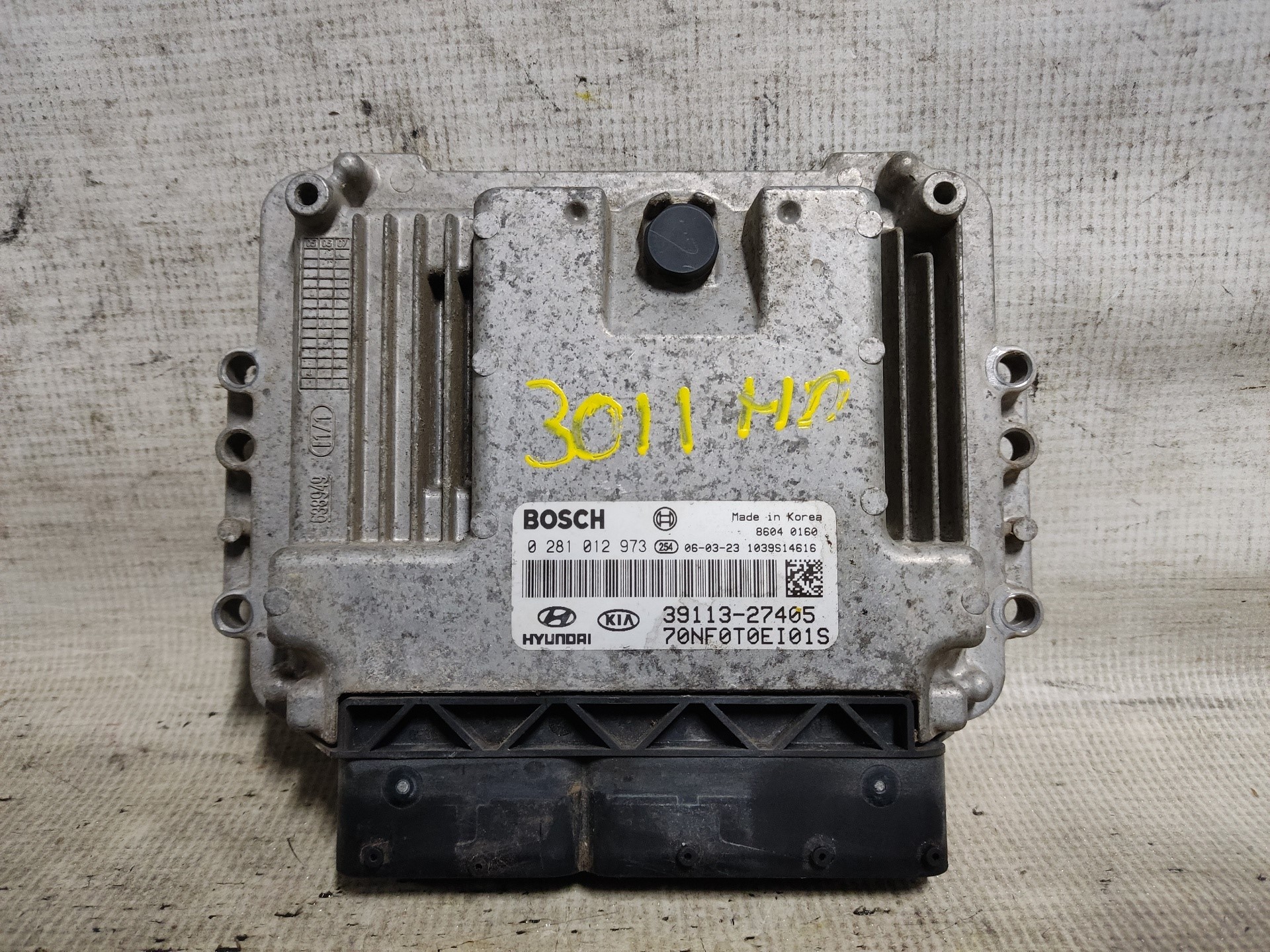 HYUNDAI Sonata 4 generation (1998-2012) Блок за управление на двигателя ECU 0281012973 24901939