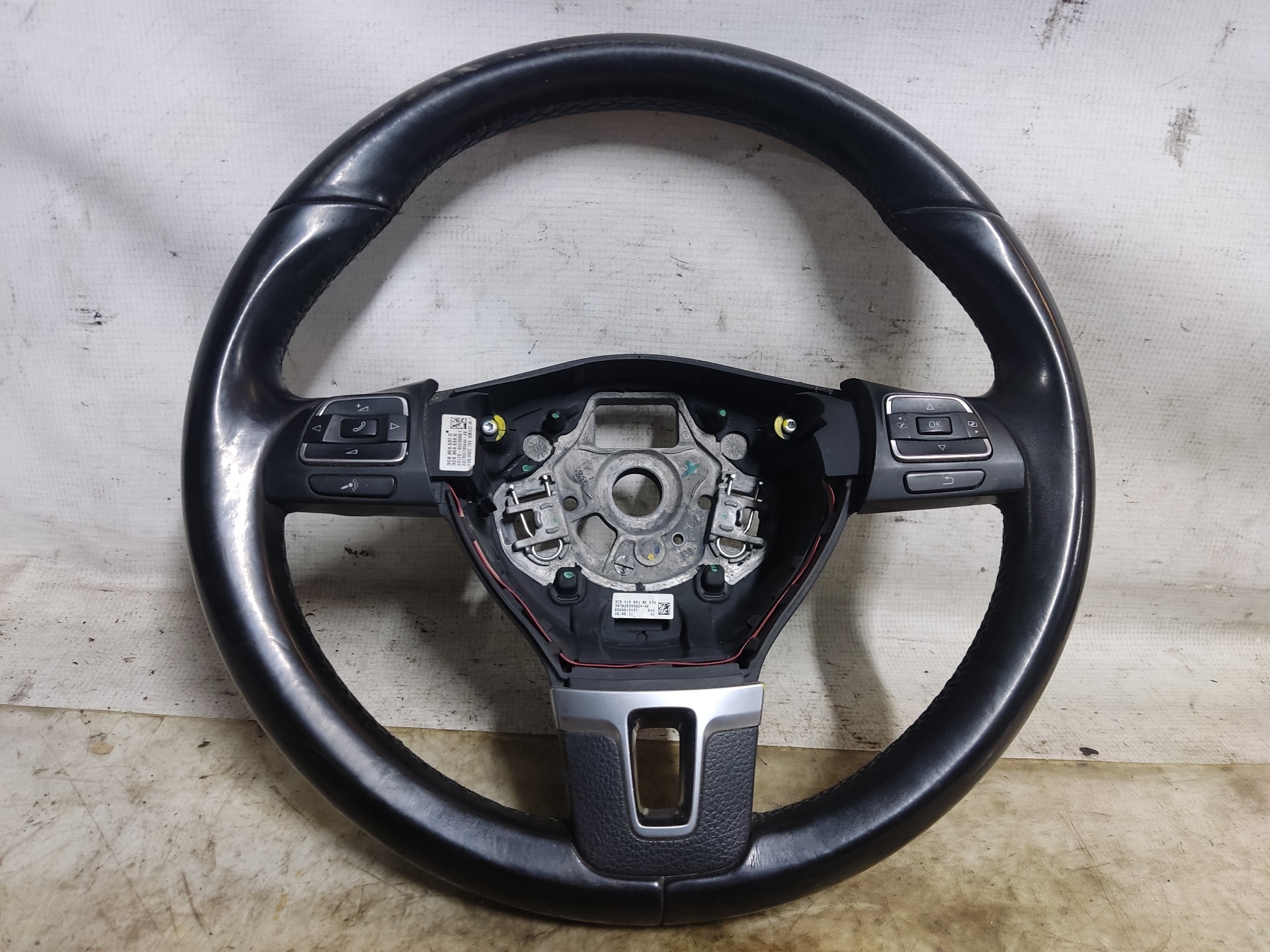 VOLKSWAGEN Passat B7 (2010-2015) Steering Wheel 3C8419091BE 24899200