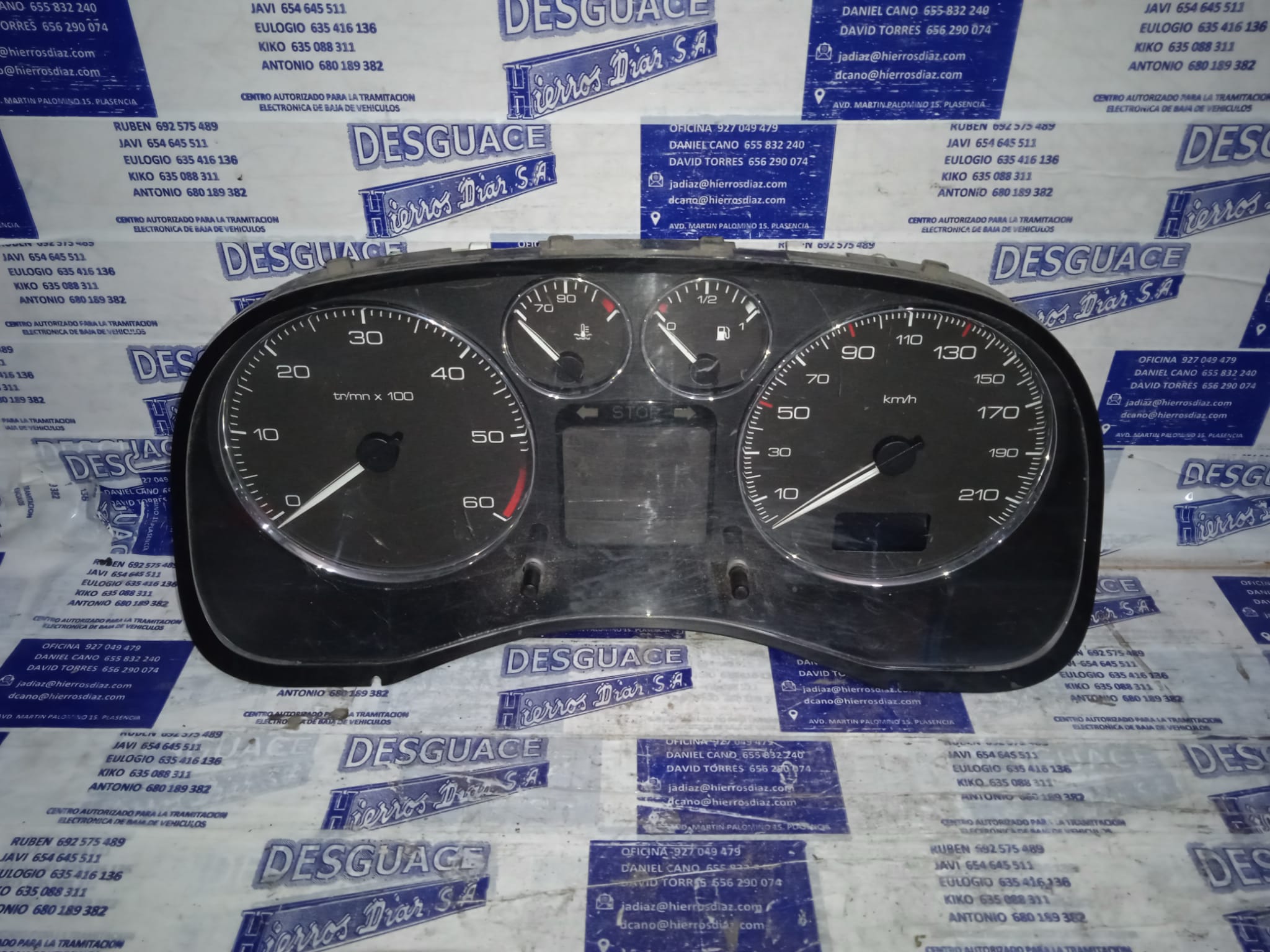PEUGEOT 307 1 generation (2001-2008) Speedometer ESTANTERÍA25 24887668