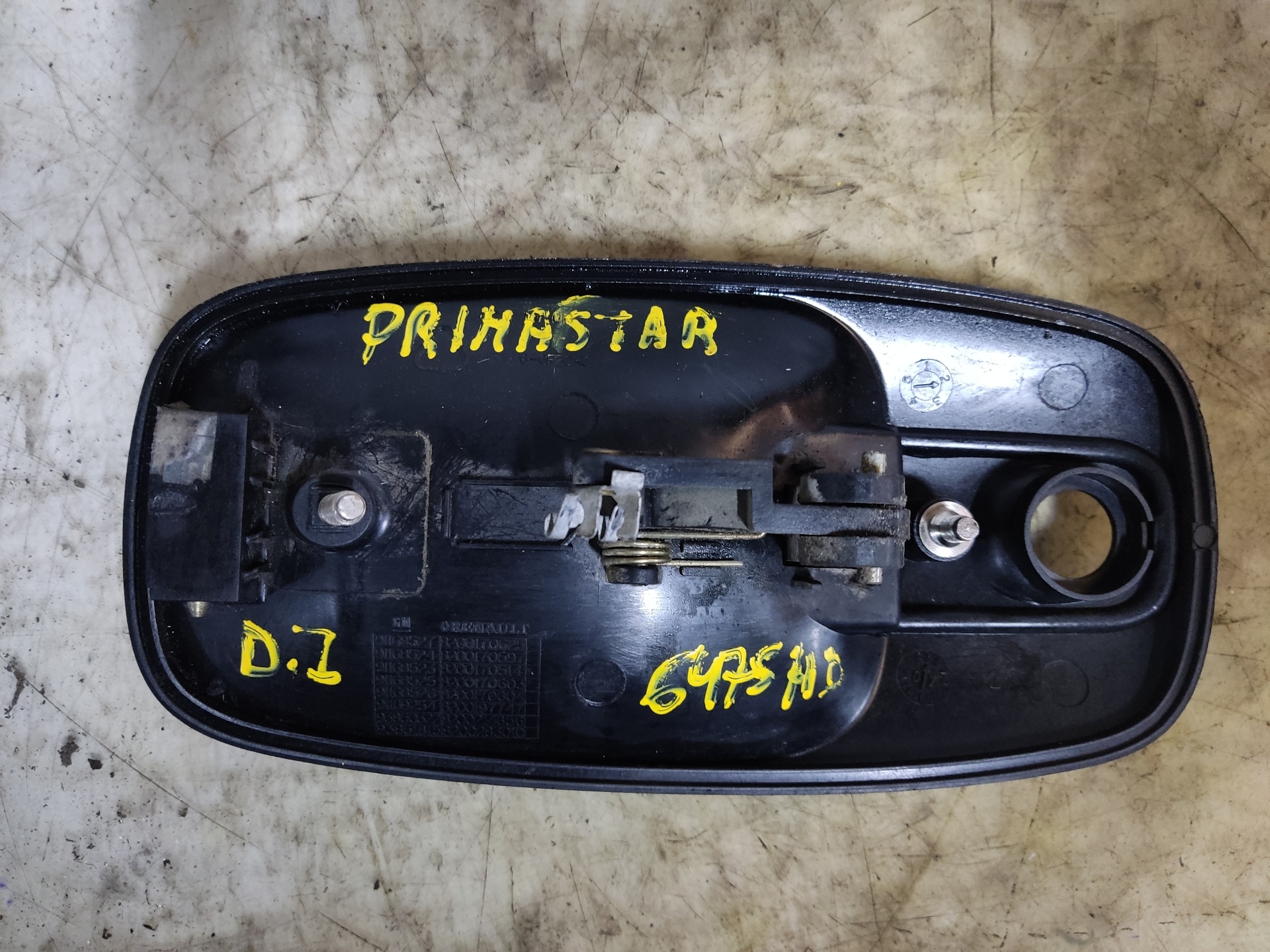 NISSAN Primastar 1 generation (2002-2014) Front Left Door Exterior Handle 8200170625 24920476
