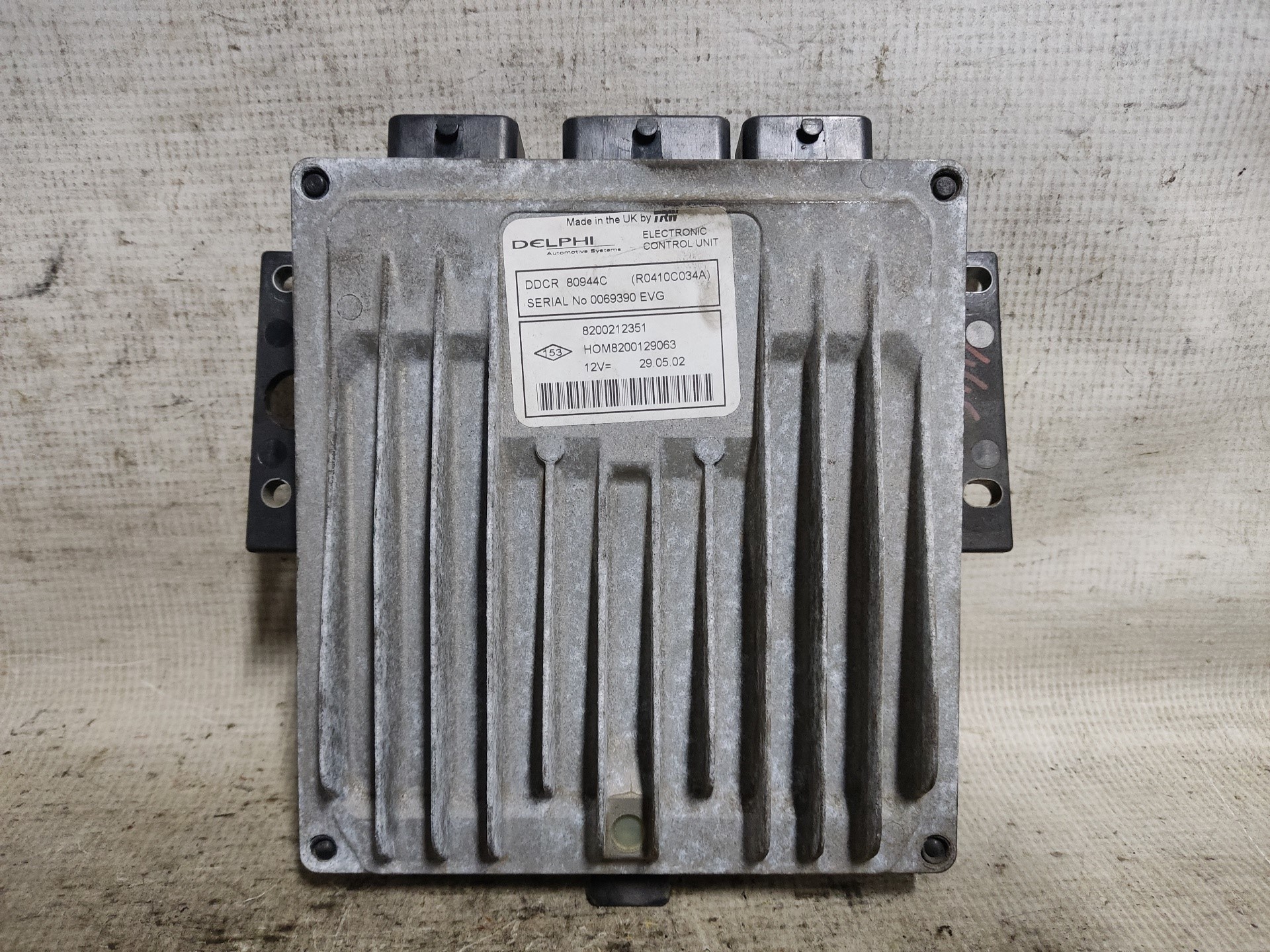 RENAULT LS 4 generation (2006-2020) Engine Control Unit ECU 8200212351 24897805