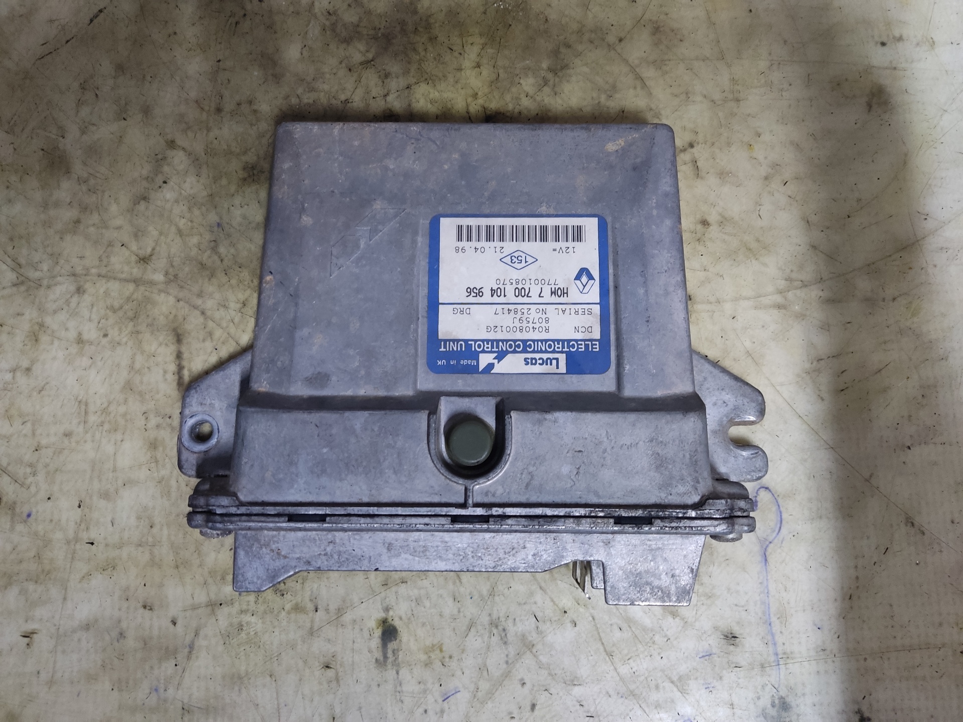 ASTON MARTIN Kangoo 1 generation (1998-2009) Engine Control Unit ECU 7700108570 24899405