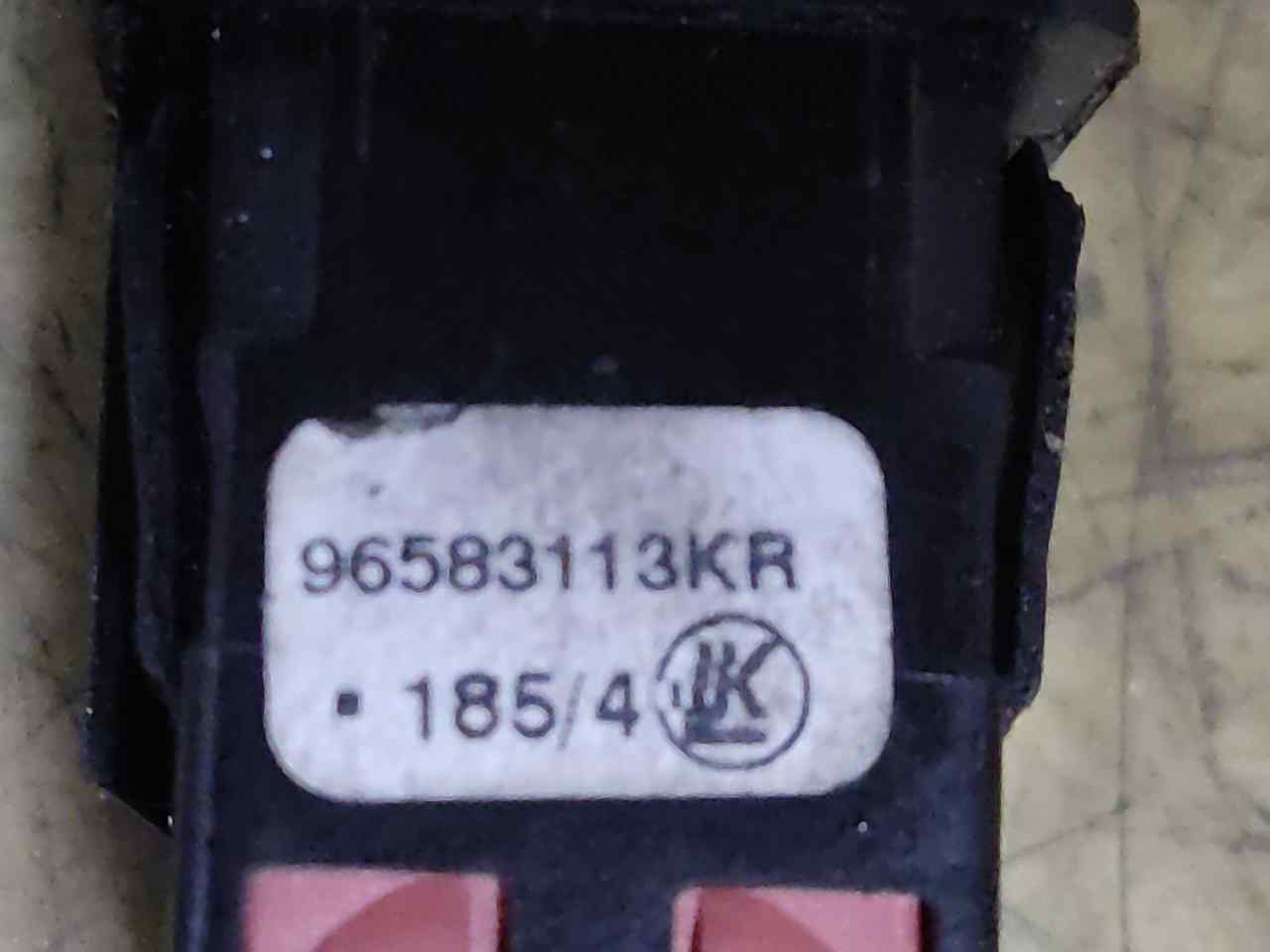 CITROËN Berlingo 2 generation (2008-2023) Hazard button 96583113KR 25772605